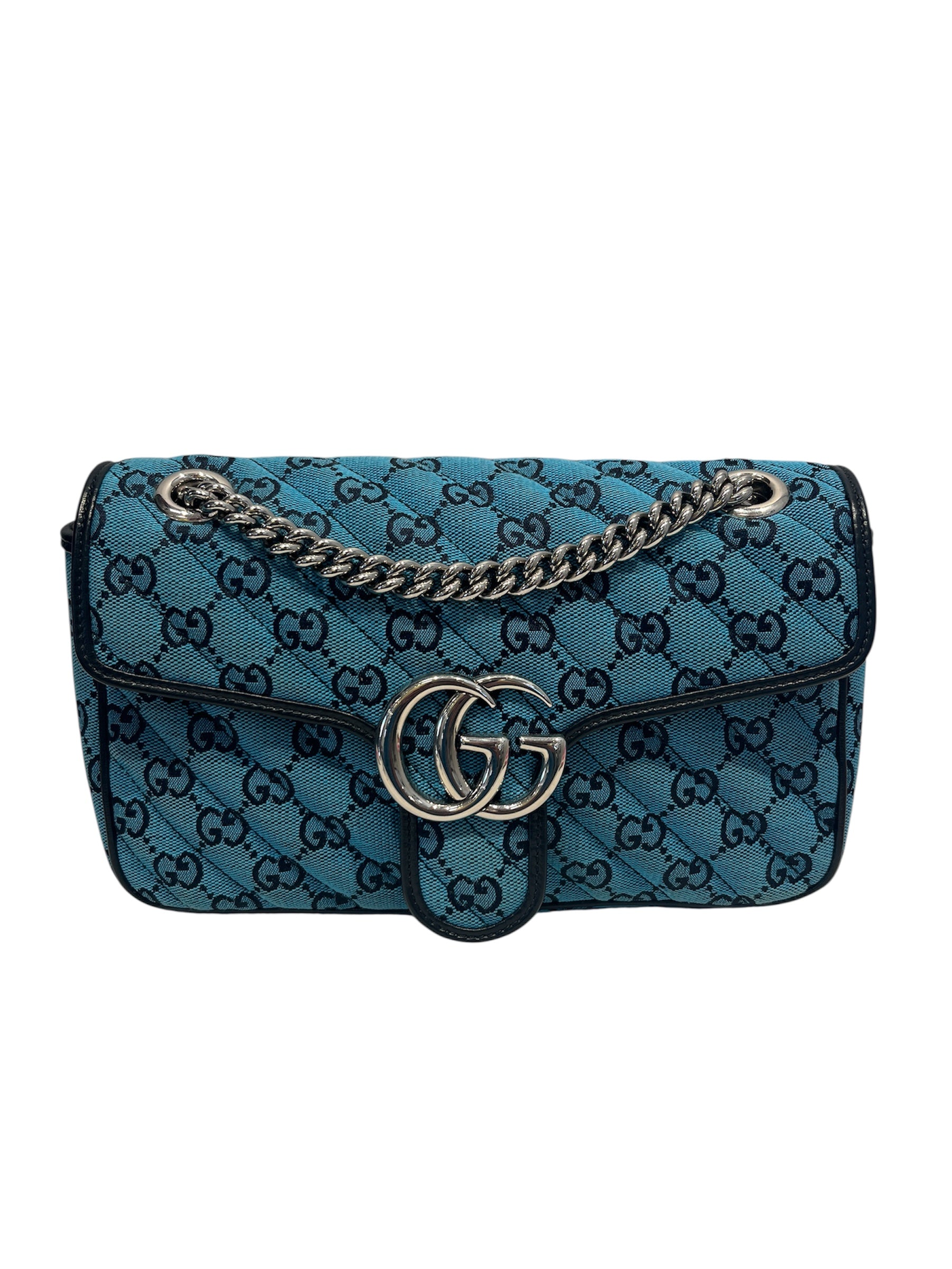 GUCCI/Cross Body Bag/Monogram/Cotton/BLU/443497520981 view 1