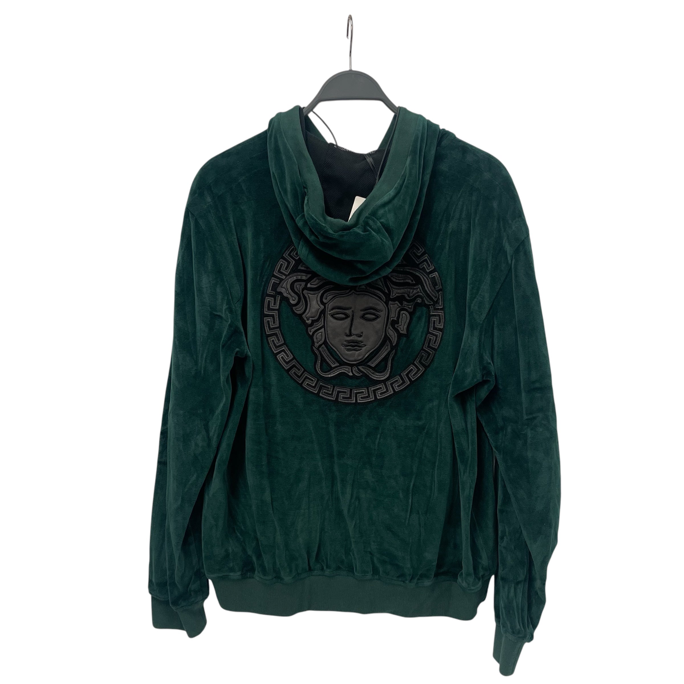 VERSACE/Zip Up Hoodie/XL/Velour/GRN/ view 2