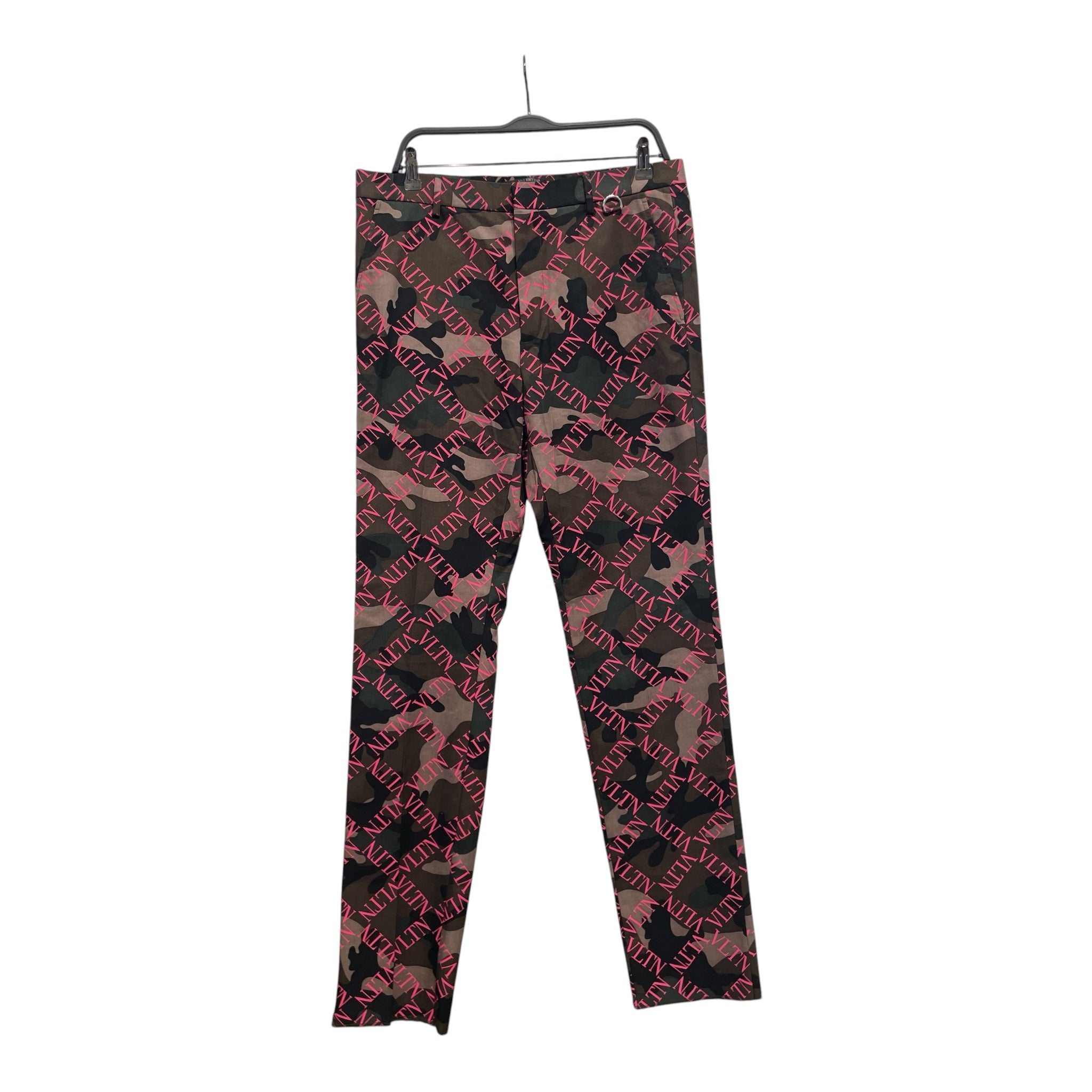 VALENTINO/Straight Pants/50/Cotton/MLT/Low-rise/Camouflage/ view 1