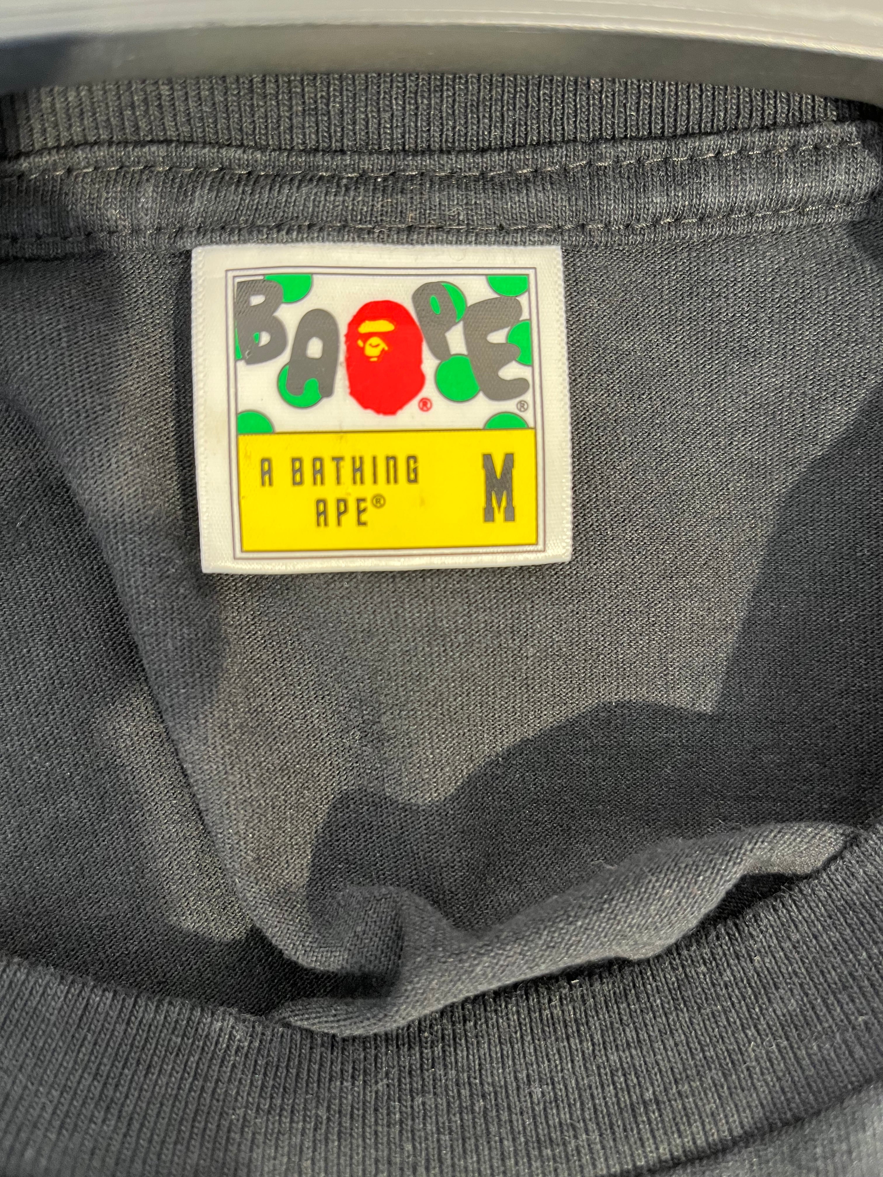 A BATHING APE/T-Shirt/M/Cotton/BLK/POINTER GO APE COLLEGE TEE view 3
