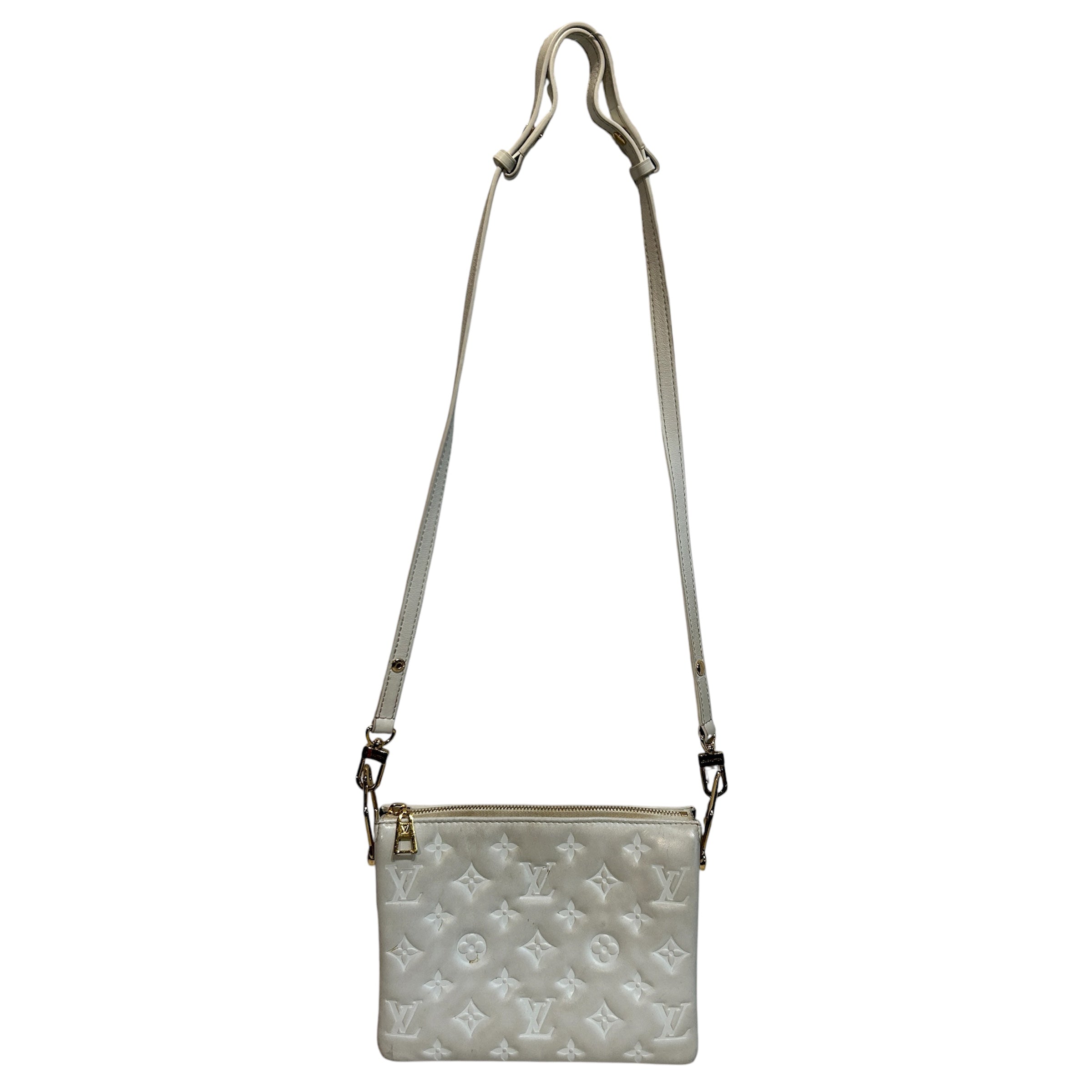 LOUIS VUITTON/Bag/Monogram/Lambskin/WHT/BB Embossed Shoulder Bag view 1