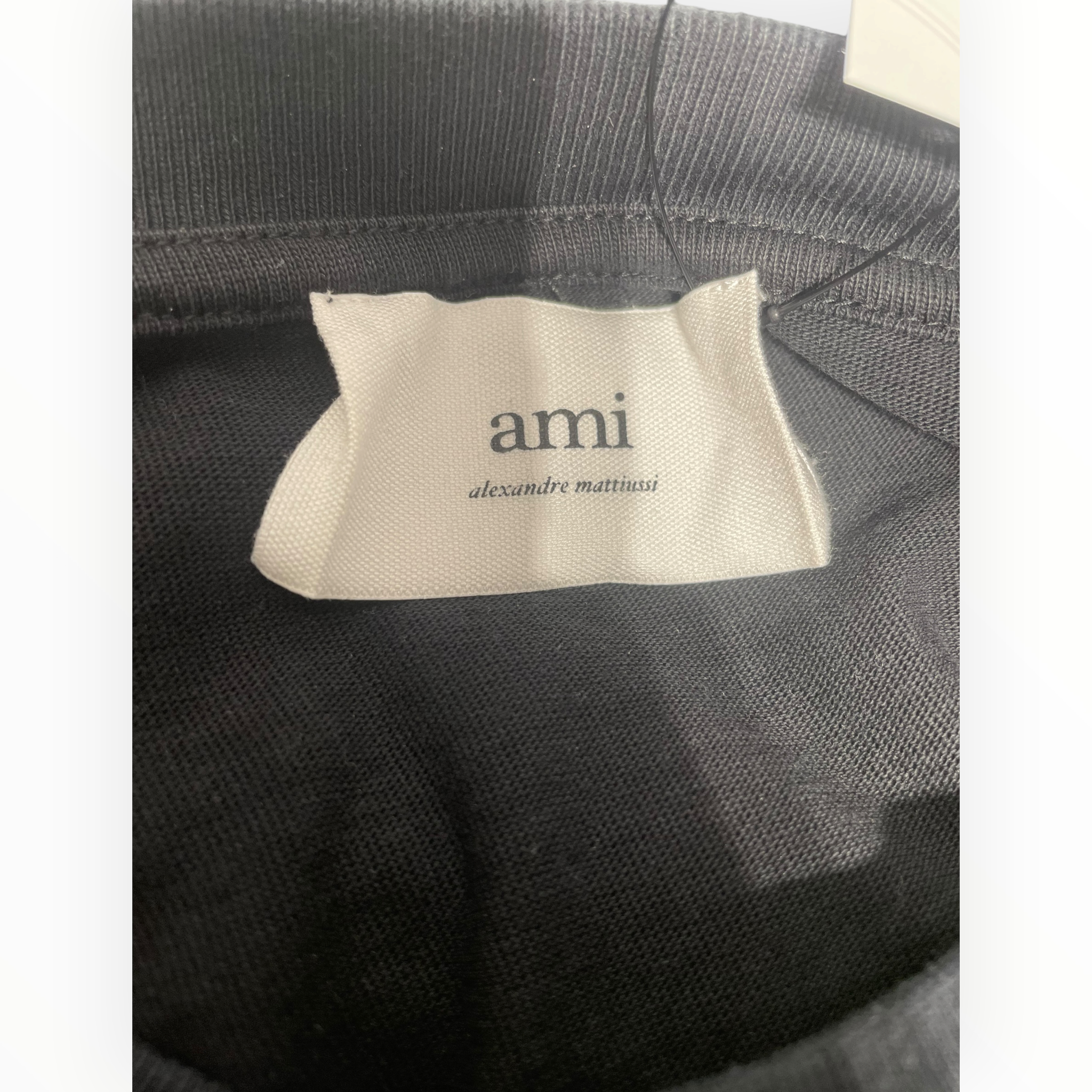 ami alexandre mattiussi/T-Shirt/XL/Cotton/BLK/EMBROIDERD LOGO view 3
