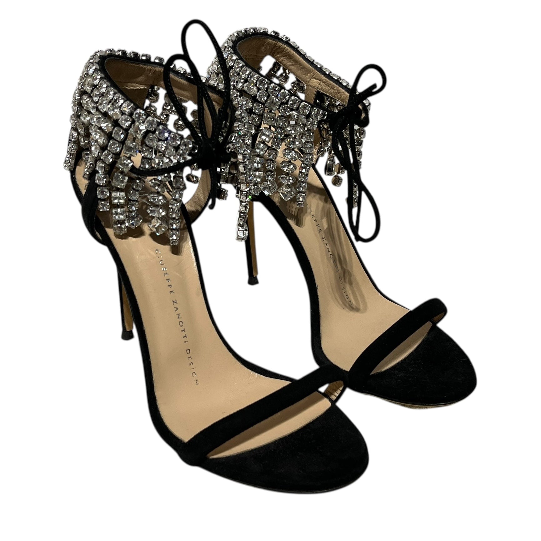 GIUSEPPE ZANOTTI DESIGN/Heels/EU 36.5/BLK/CRYSTAL DETAILING view 1