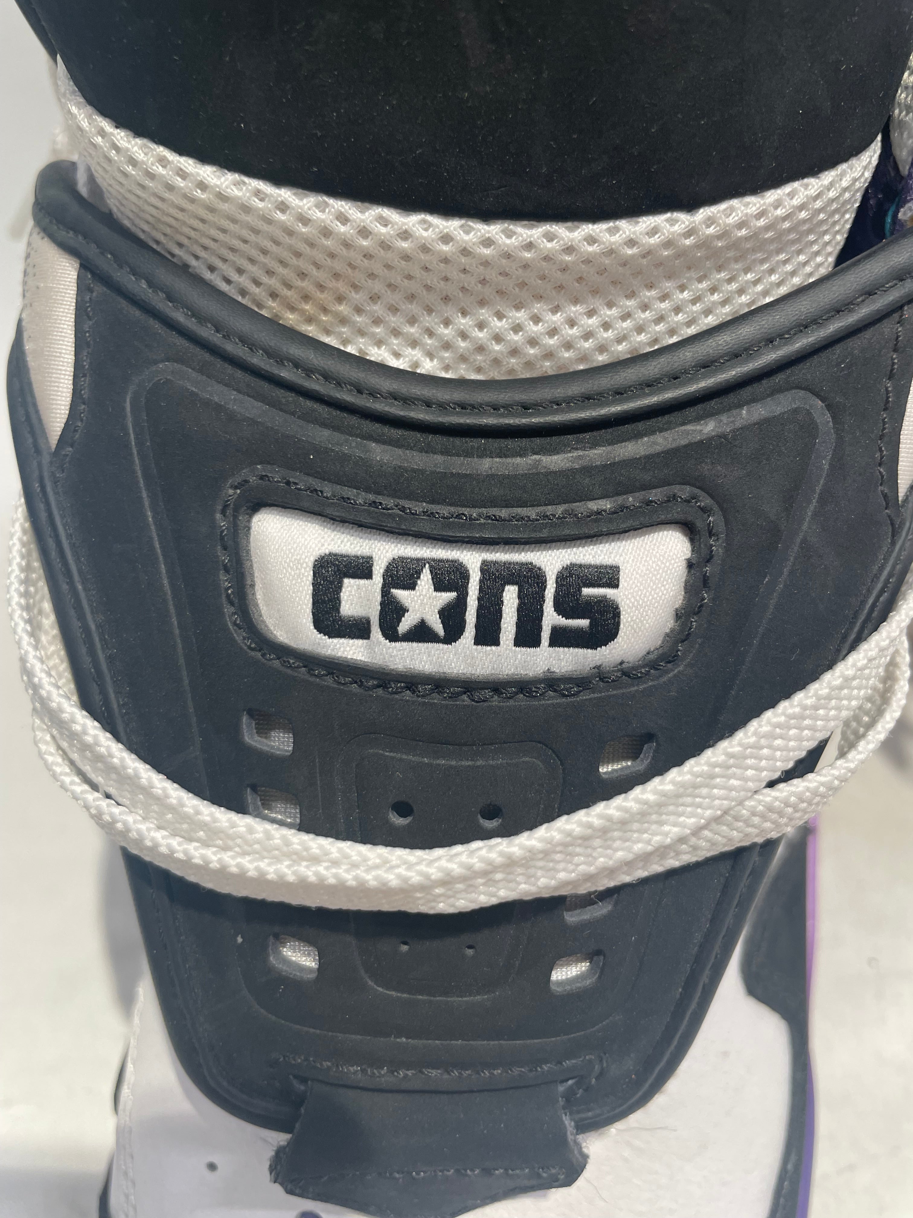 CONVERSE/Hi-Sneakers/US 9.5/Leather/WHT/YLW/PUR/BLU/AEROJAM view 4