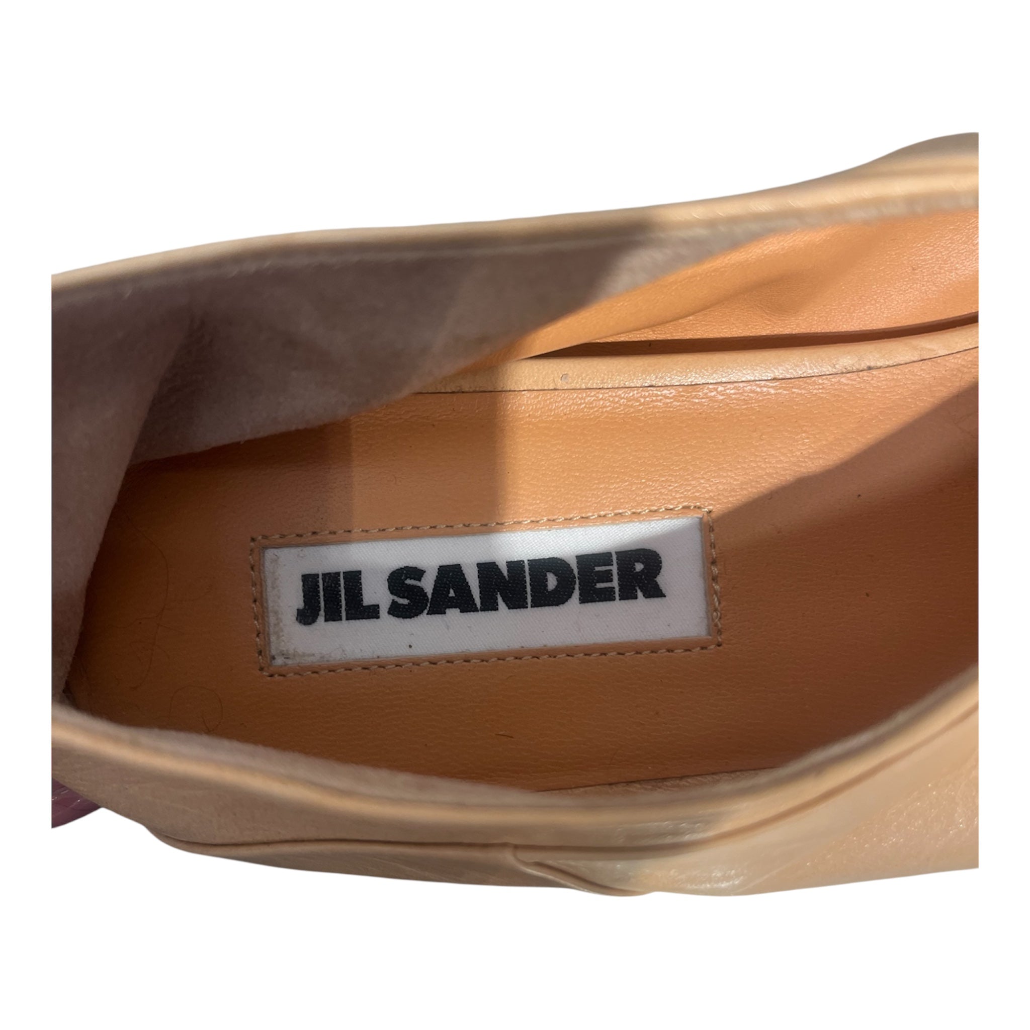JIL SANDER/Dress Shoes/EU 38/Leather/CRM/POINTED view 7