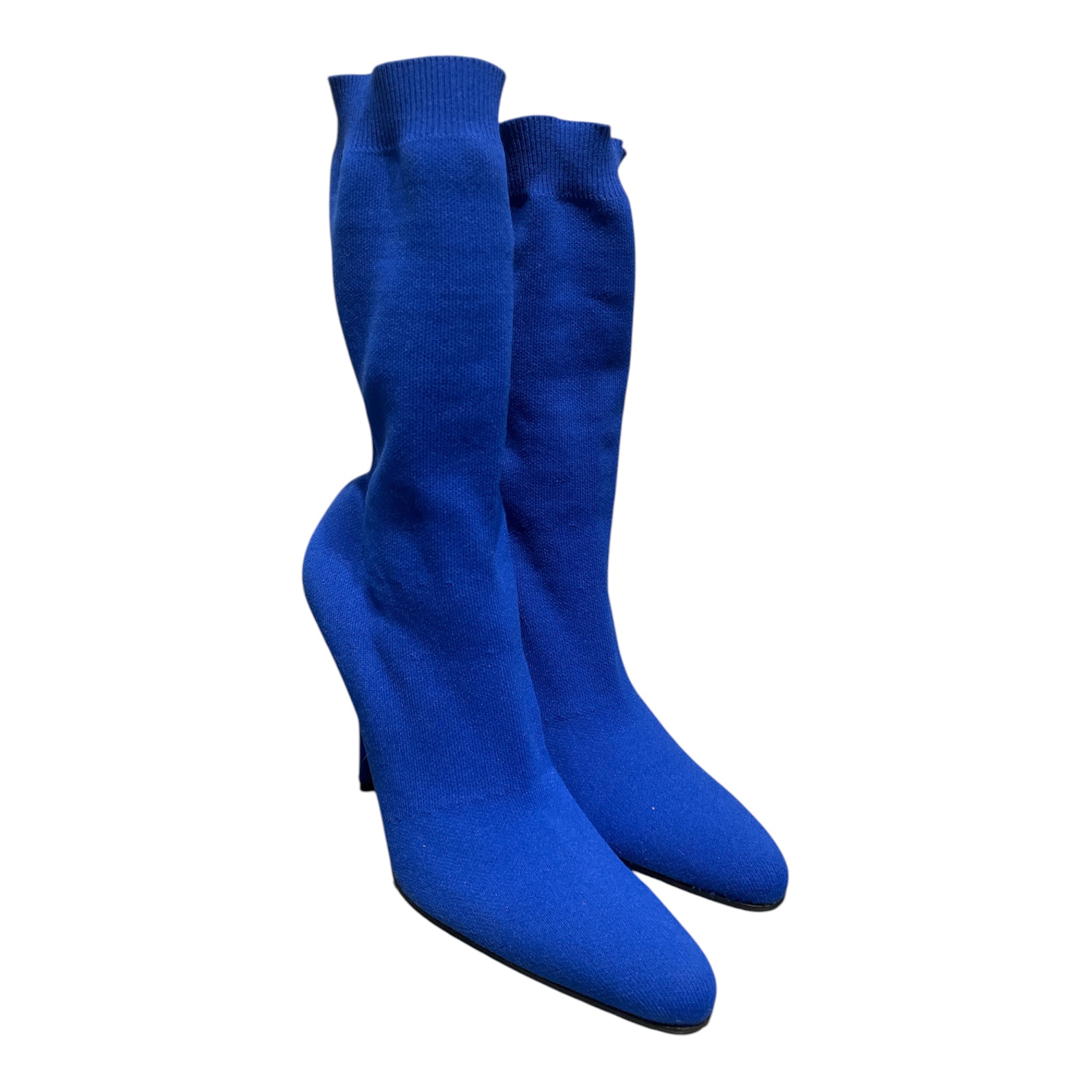 BALENCIAGA/Heels/EU 36/Cotton/BLU/Sock heels view 1