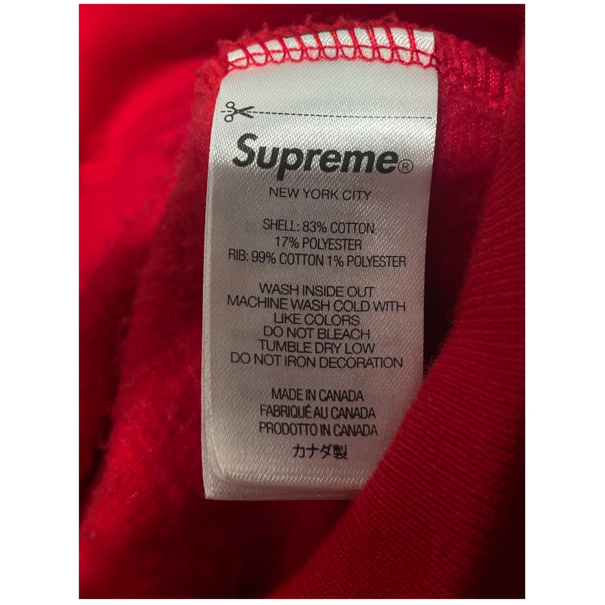 Supreme/Zip Up Hoodie/M/Cotton/RED/Devil S Zip Up view 4