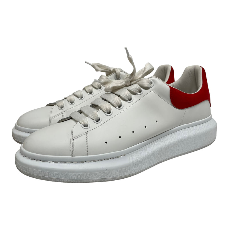 Alexander McQueen/Low-Sneakers/EU 46/Leather/WHT/BLUE BACK TAB