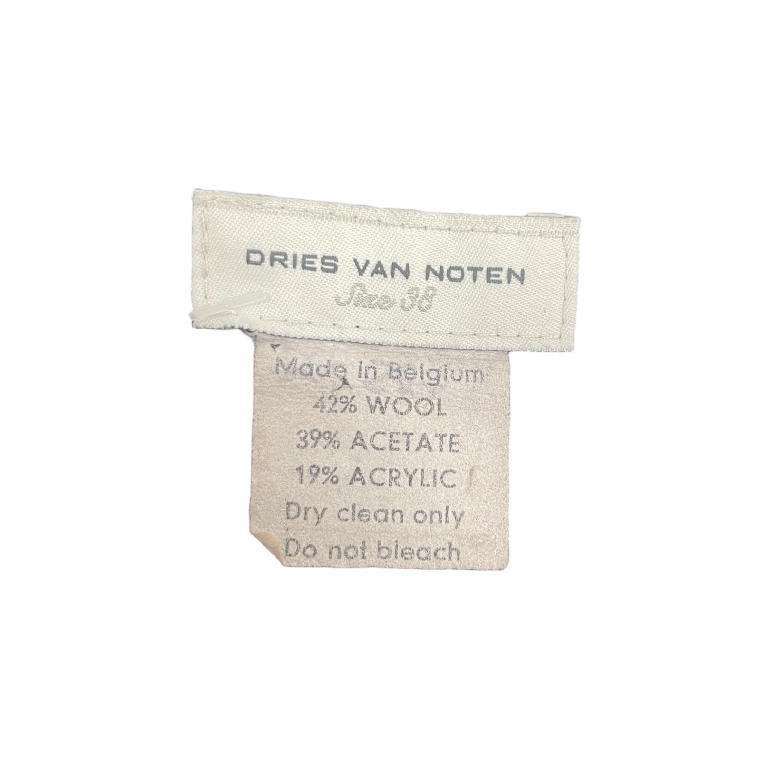 DRIES VAN NOTEN/Skirt/38/Floral Pattern/Wool/BLK/Midi Length/ view 3