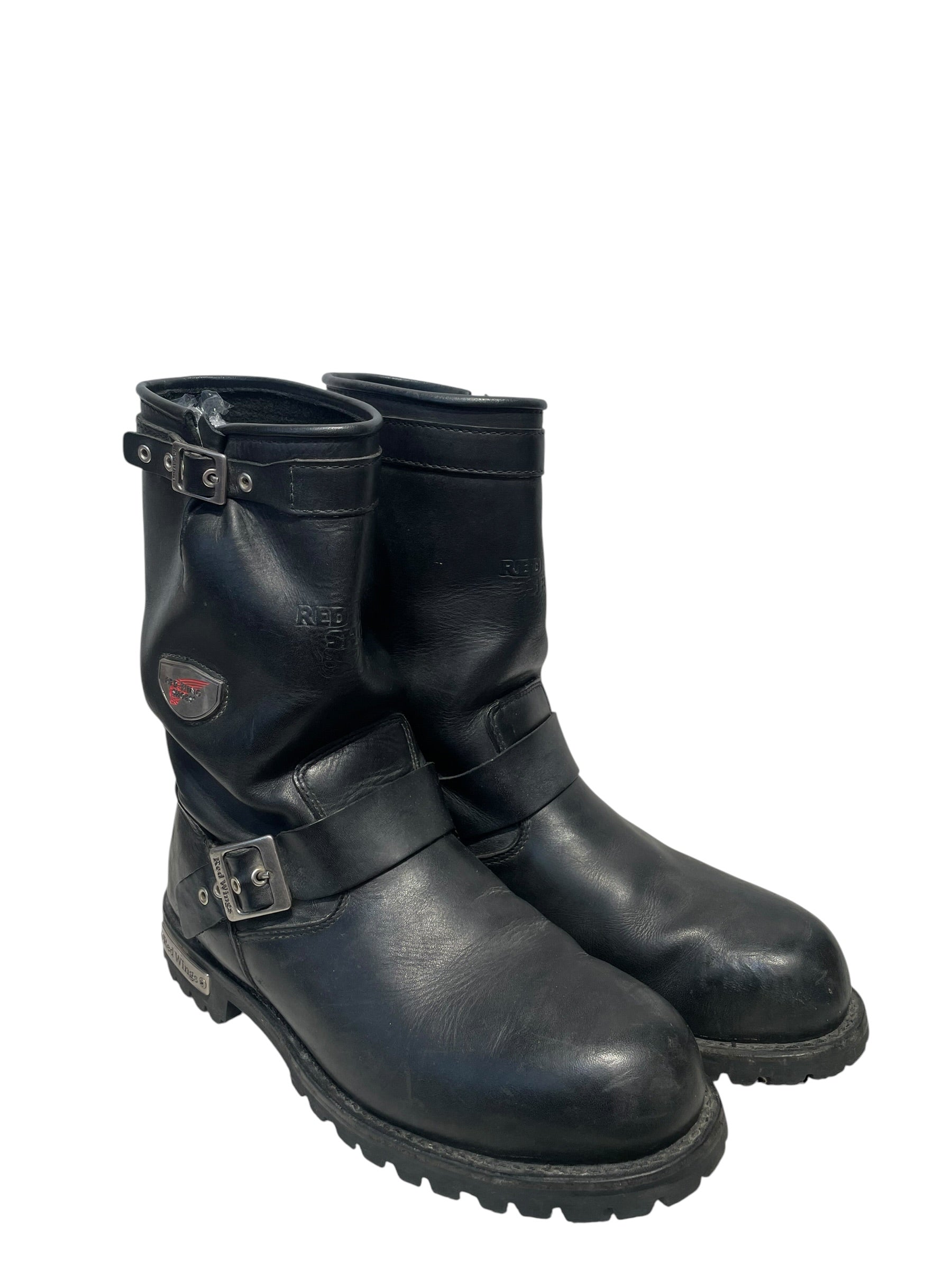 RED WING/Boots/US 12/Leather/BLK/ENGINERR BOOTS METAL HARDARE view 1