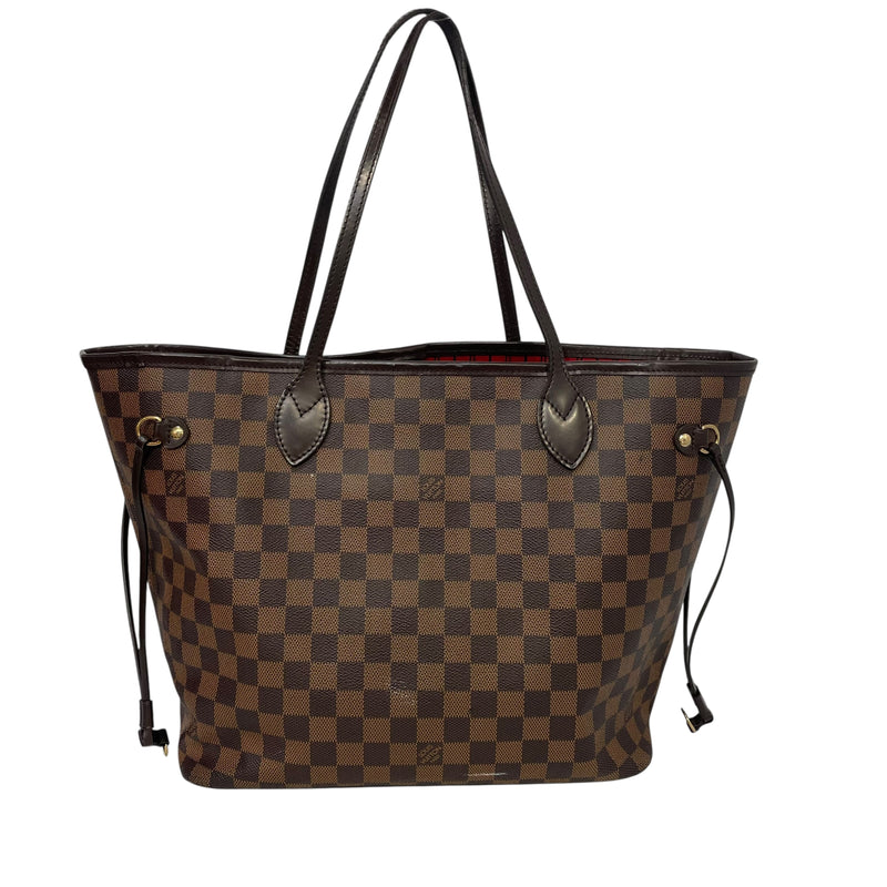 LOUIS VUITTON/Tote Bag/Monogram/Leather/BRW/Damier Ebene &