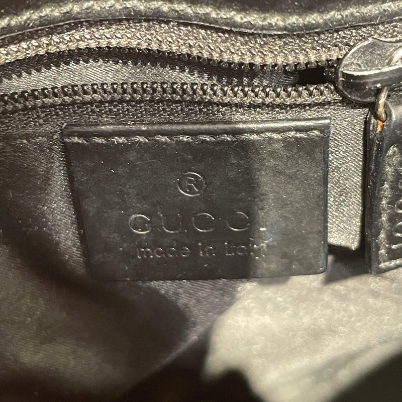 GUCCI/Cross Body Bag/M/Leather/BLK/Polished Leather Bag