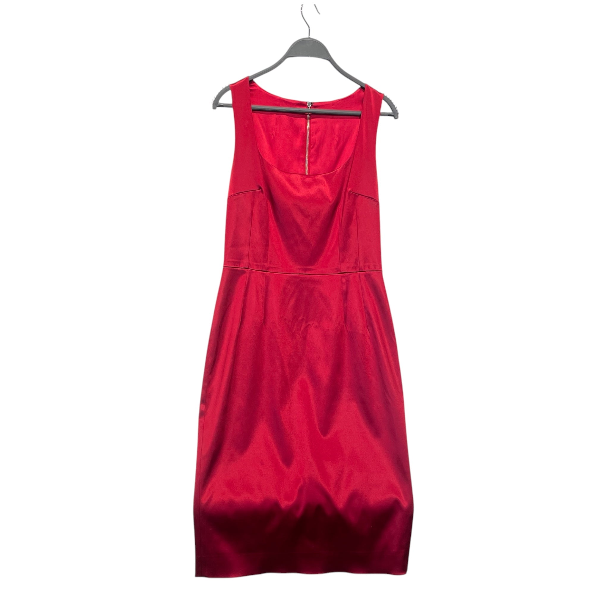 DOLCE&GABBANA/Dress/46/RED/SLEEVELESS ACETATE DRESS view 1