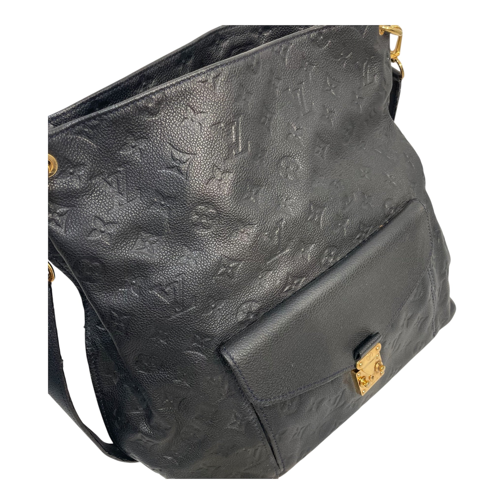 LOUIS VUITTON/Cross Body Bag/Monogram/Leather/NVY/Metis Hobo view 5
