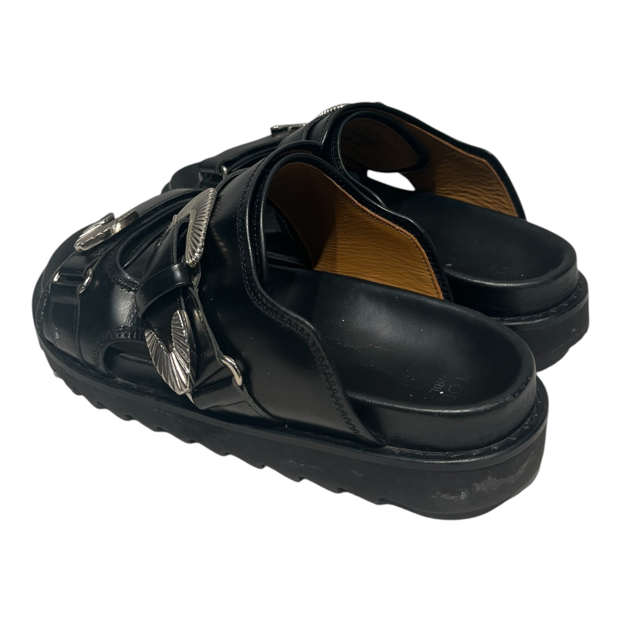 TOGA VIRILIS TOGA ARCHIVES/Sandals/EU 42/Leather/BLK/ view 2