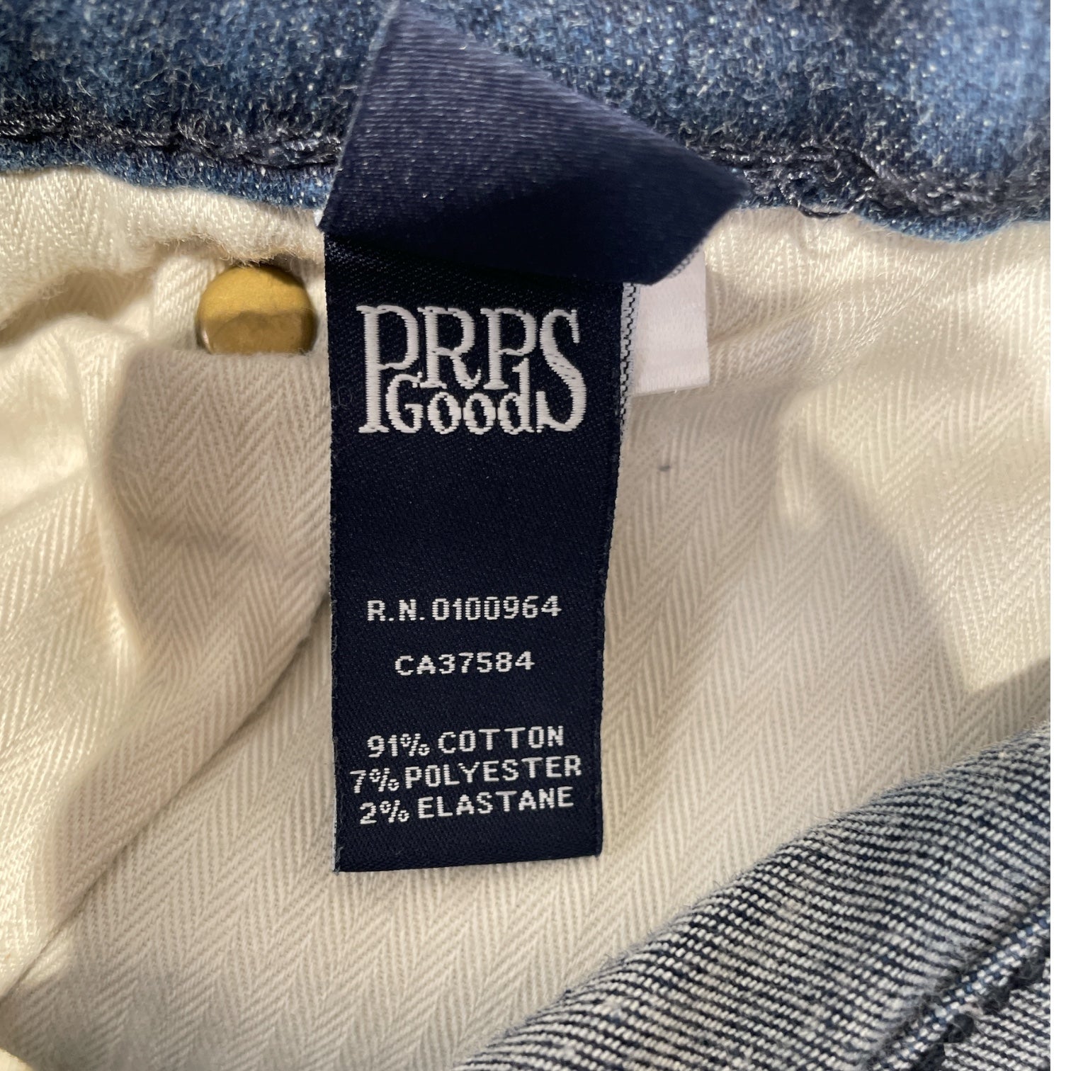 Prps/Skinny Pants/34/Cotton/BLU/Navy Paint Splatter Jeans view 4