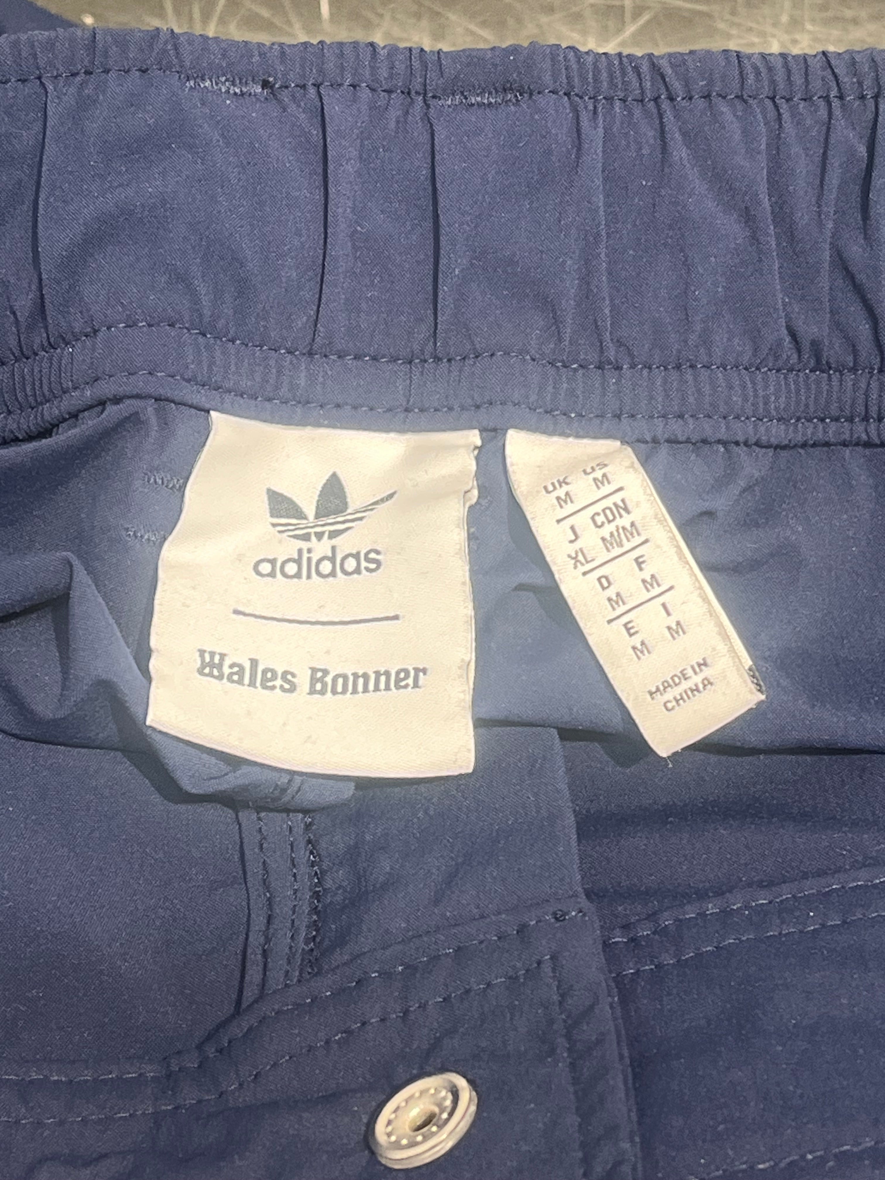 adidas/WALES BONNER/Pants/M/Polyester/NVY/Joggers/WIDE LEG-DRAWSTRING view 3