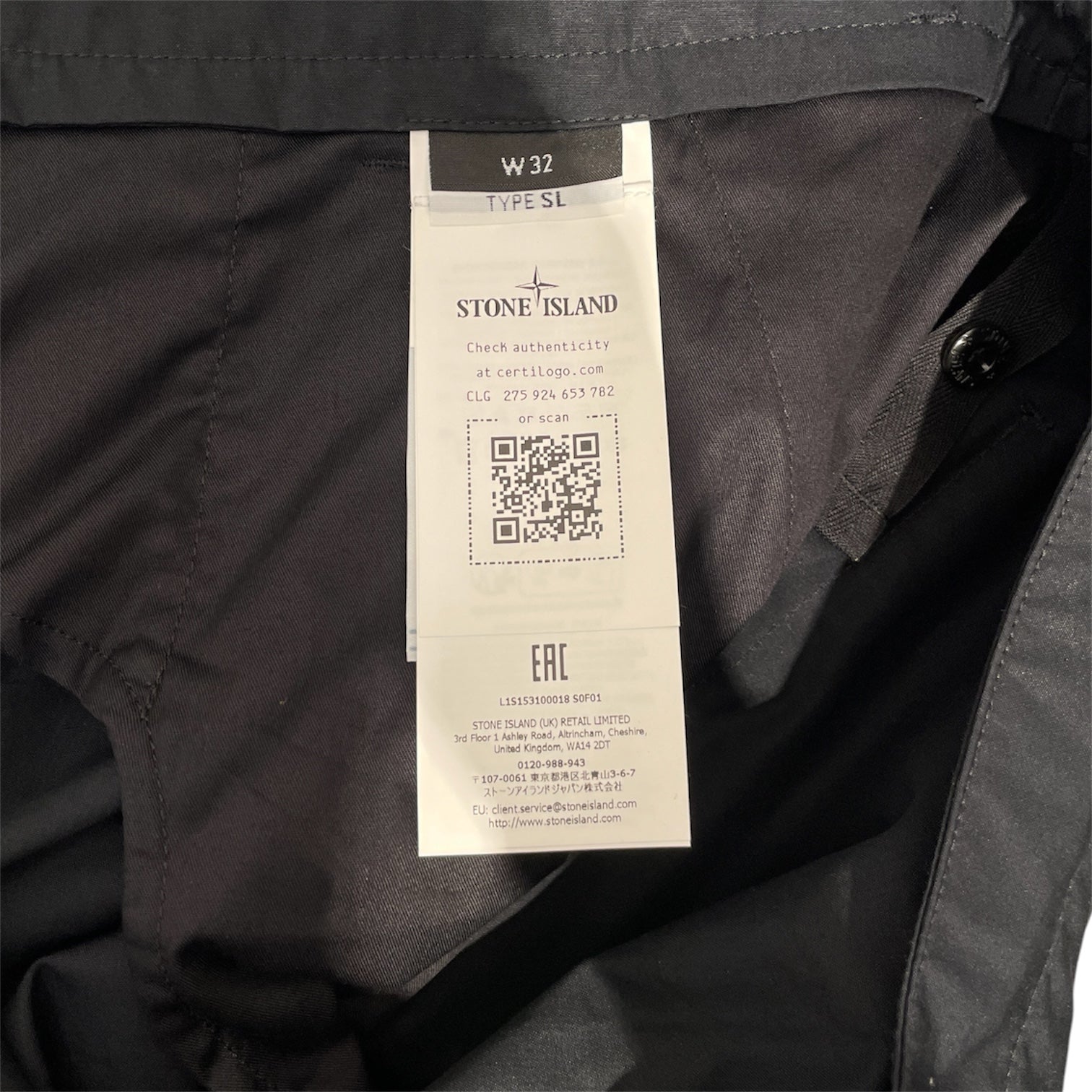 STONE ISLAND/Pants/32/Cotton/BLK/STONE ISLAND ALL BLACK PANTS view 4