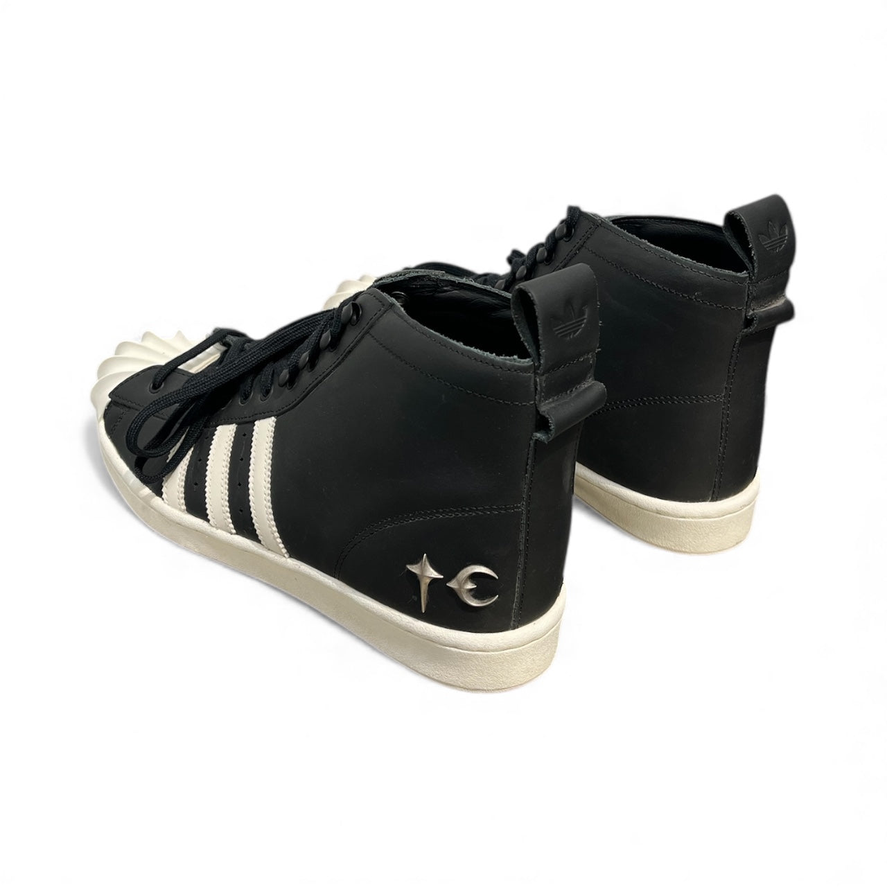 adidas/Thug Club/Hi-Sneakers/US 9.5/Leather/BLK/HIGH TOP SUPERSTAR view 2