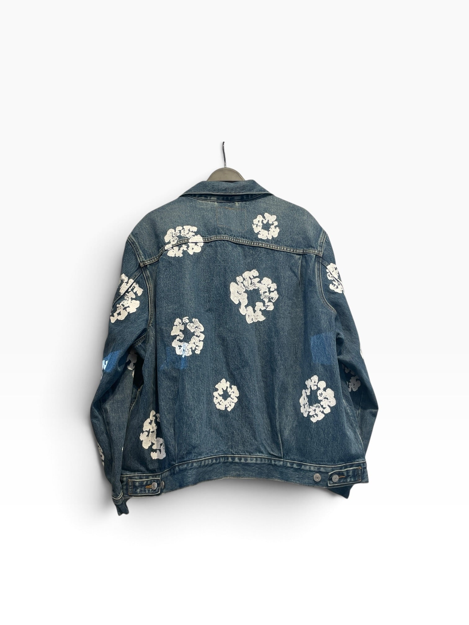 DENIM TEARS/Levi's/Denim Jkt/XXL/Denim/IDG/All Over Print/cotton wreath denim jacket view 1
