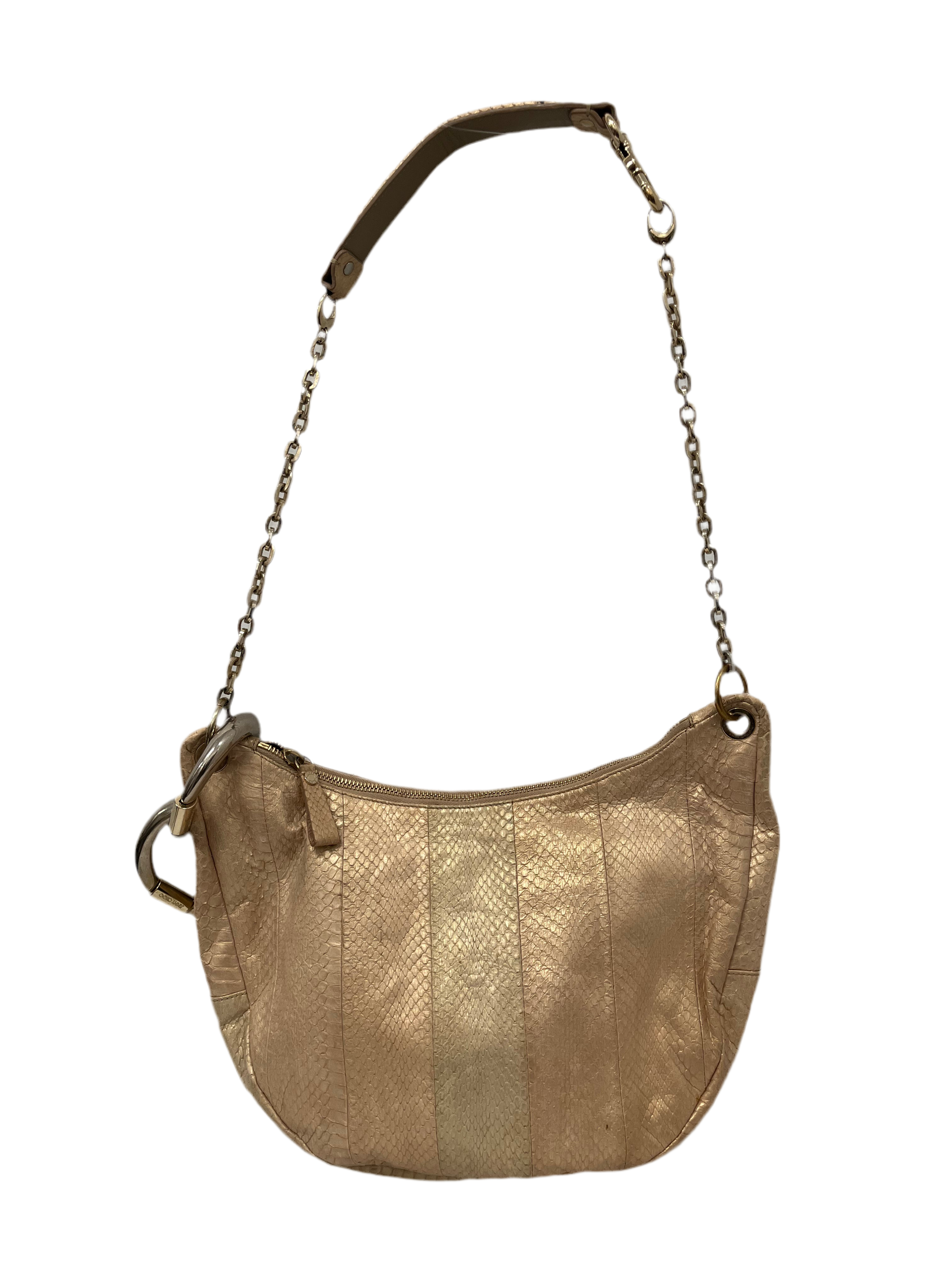 JIMMY CHOO/Bag/Leather/BEG/HOBO MOON W/RINGS + CHAIN view 2