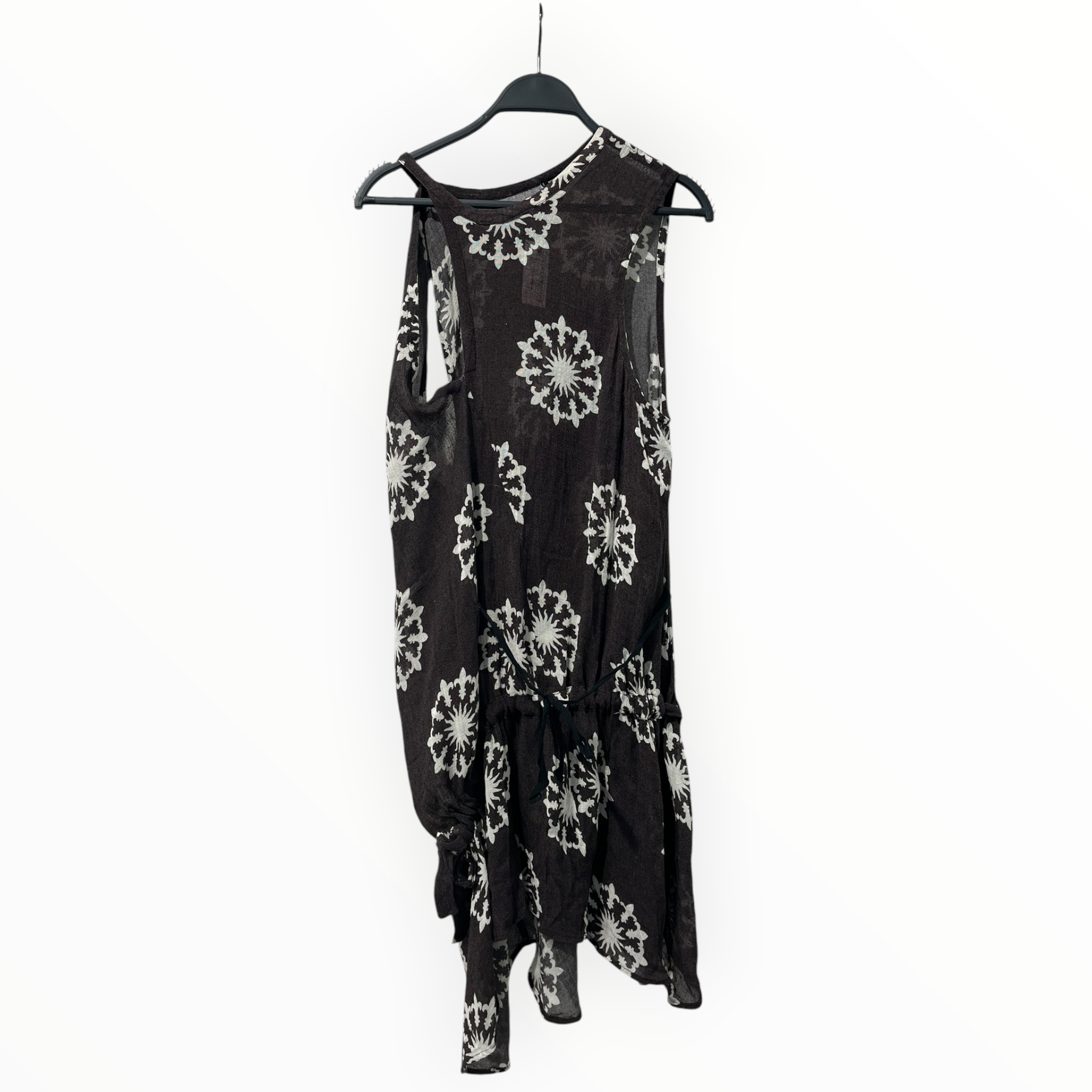 ANN DEMEULEMEESTER/Dress/40/Cotton/BRW/FLORAL SHEER DRESS view 1