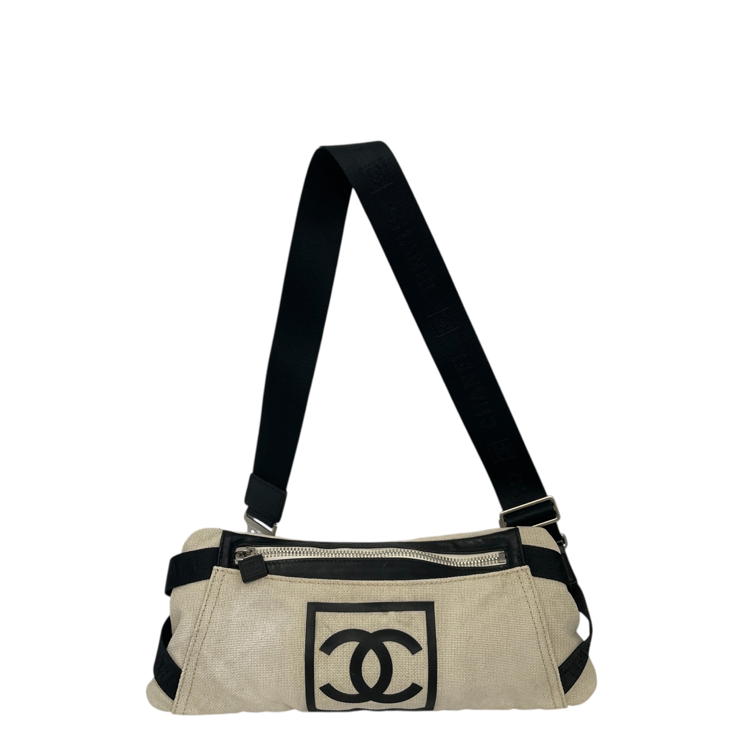 CHANEL/Fanny Pack/Graphic/CRM/Coco Mark Canvas Waist Pouch view 1