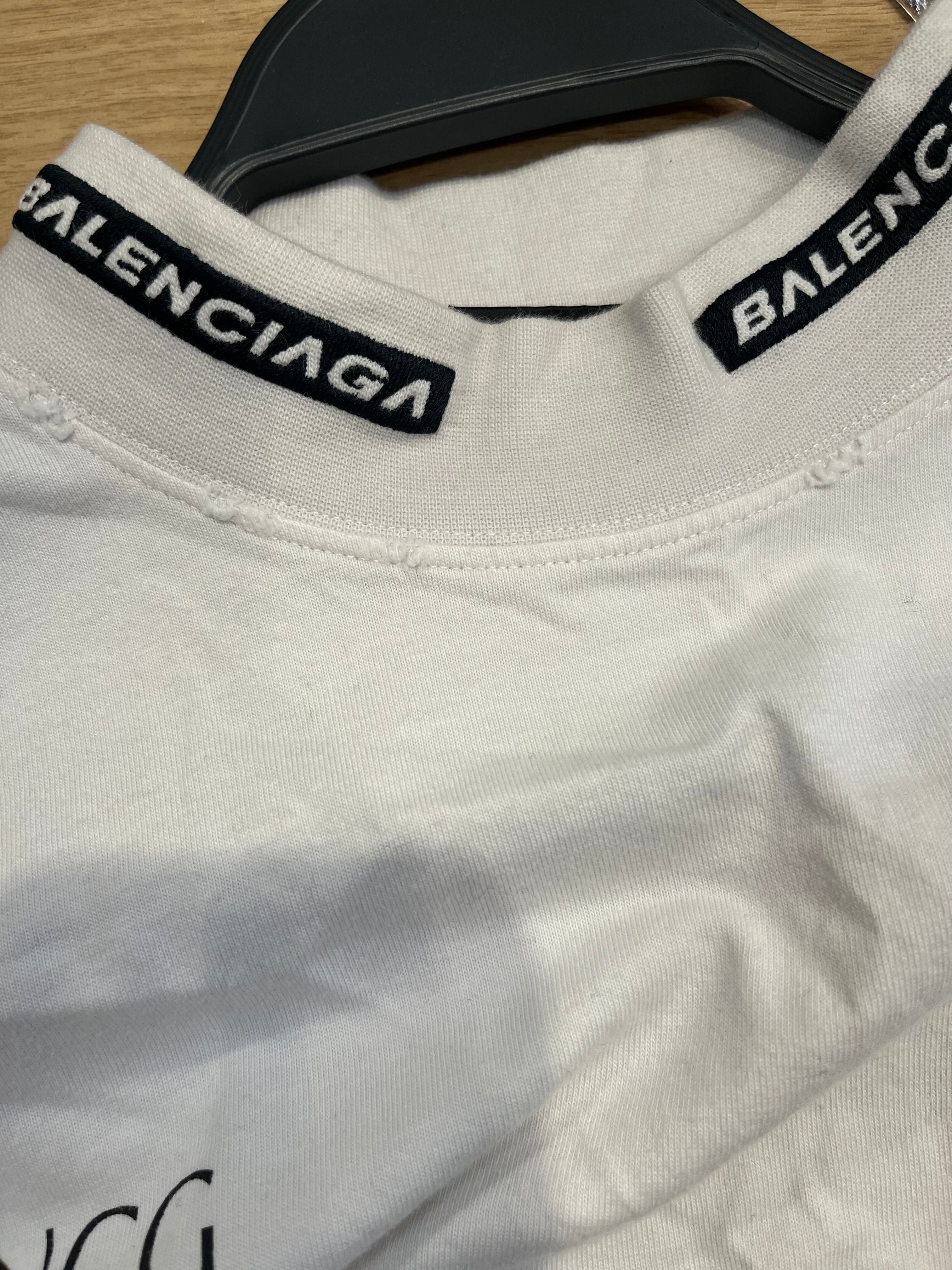 BALENCIAGA/T-Shirt/4/Cotton/WHT/All Over Print/ view 6