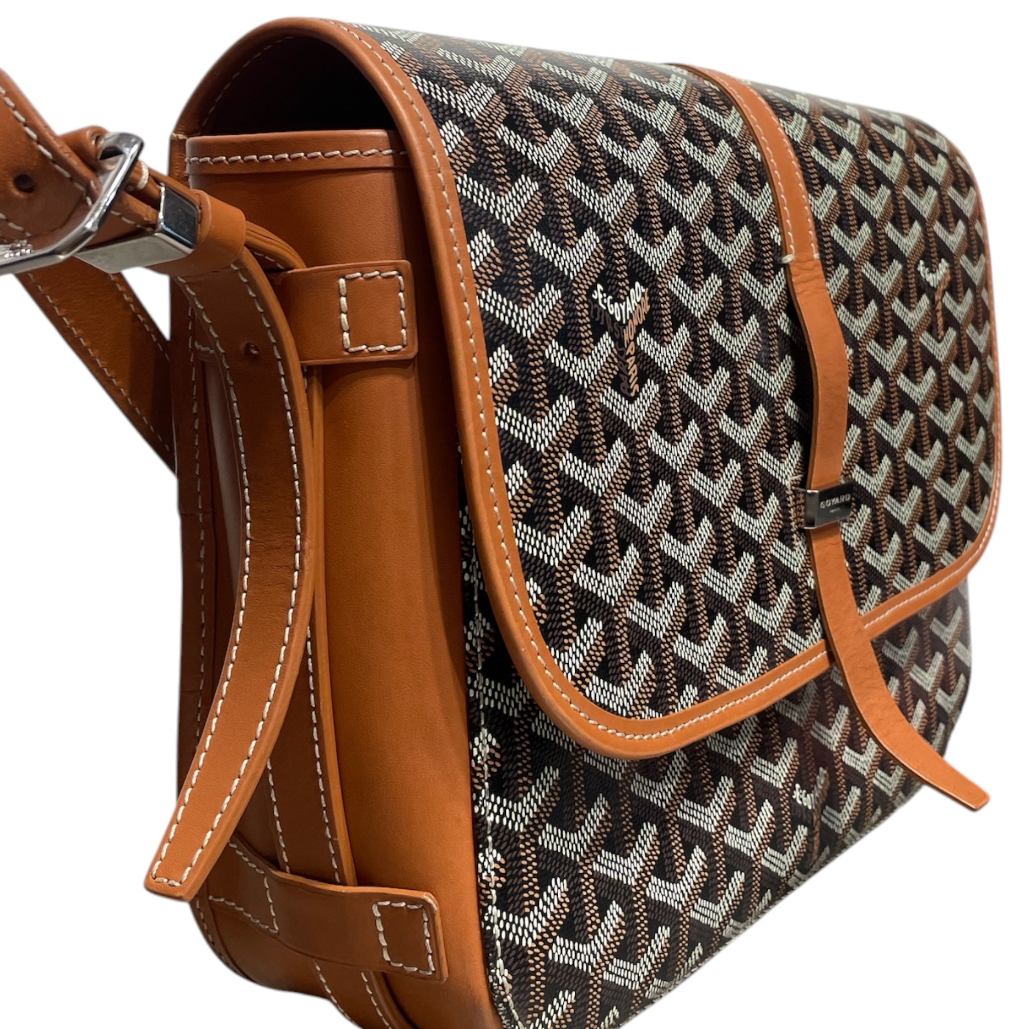 GOYARD/Cross Body Bag/Monogram/Leather/CML/GOYARD GOYARDINE BELVEDERE view 6