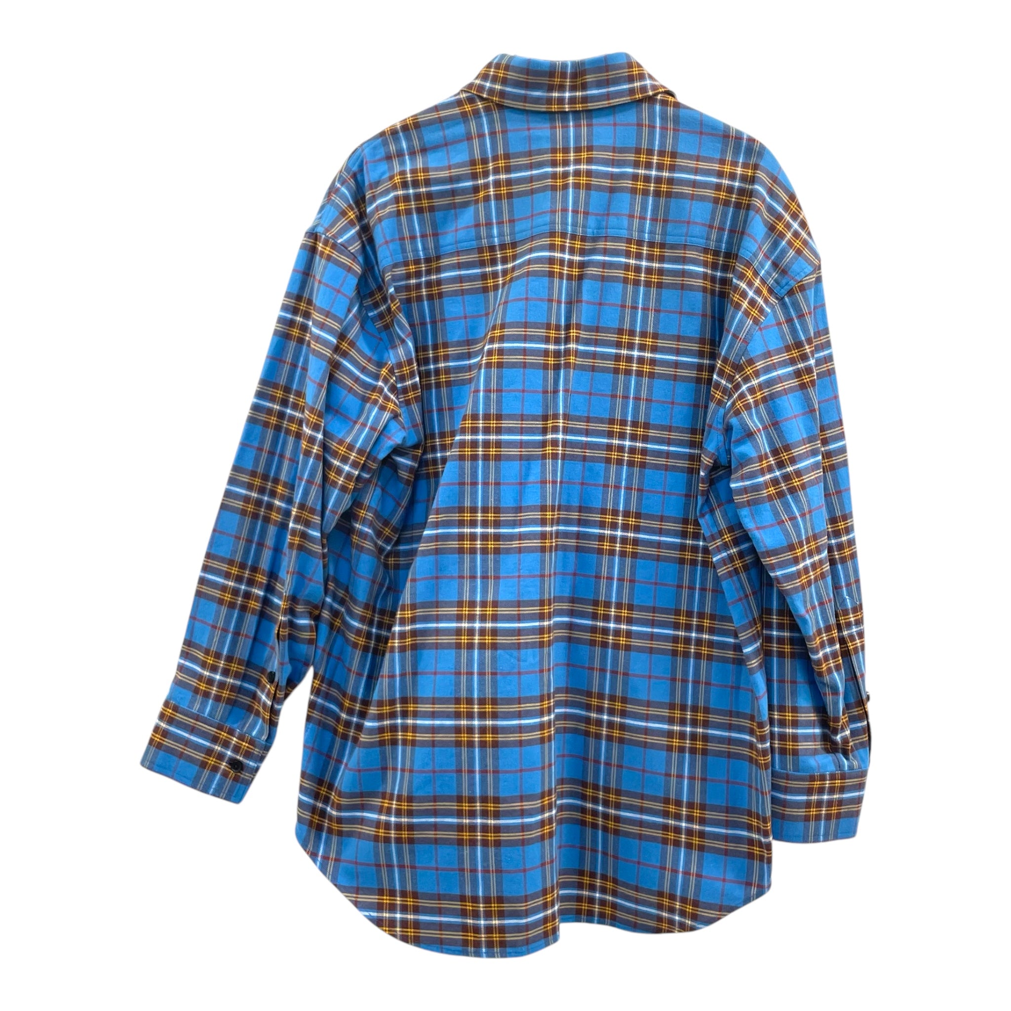 AMIRI/Flannel Shirt/S/Cotton/BLU/Plaid/AMIRI BLUE PLAID FLANNEL view 2