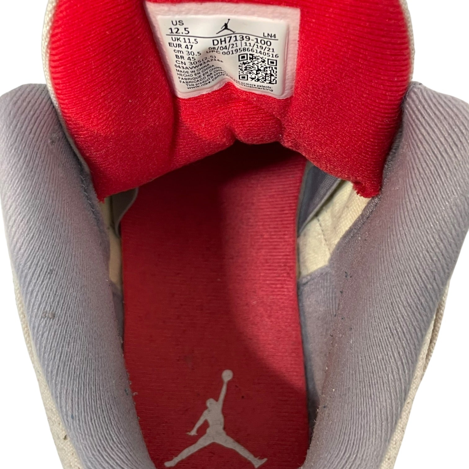 NIKE/Low-Sneakers/US 12.5/Cotton/CRM/DH7139-100 view 3