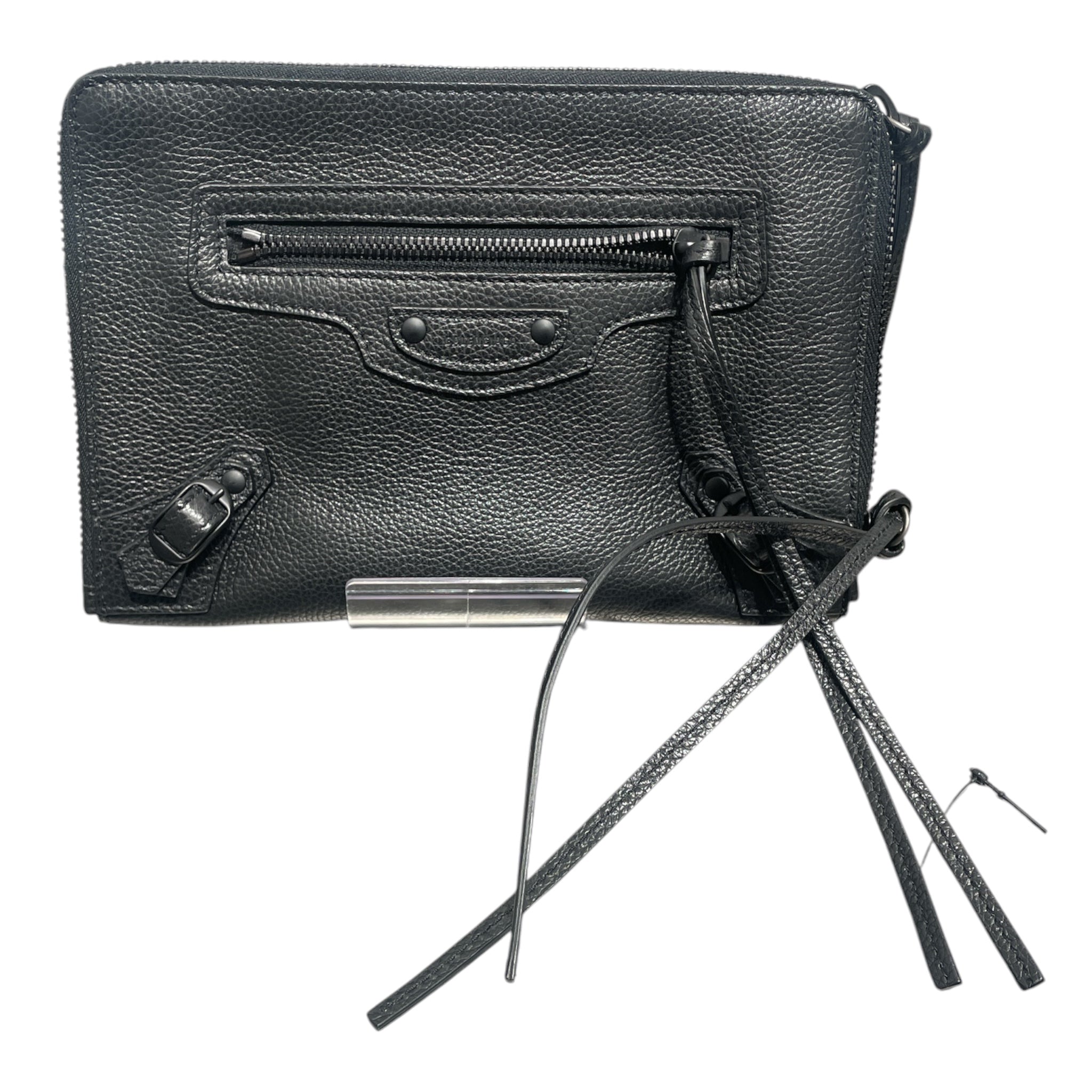 BALENCIAGA/Pouch/Leather/BLK/GRAINED CALFSKIN view 1