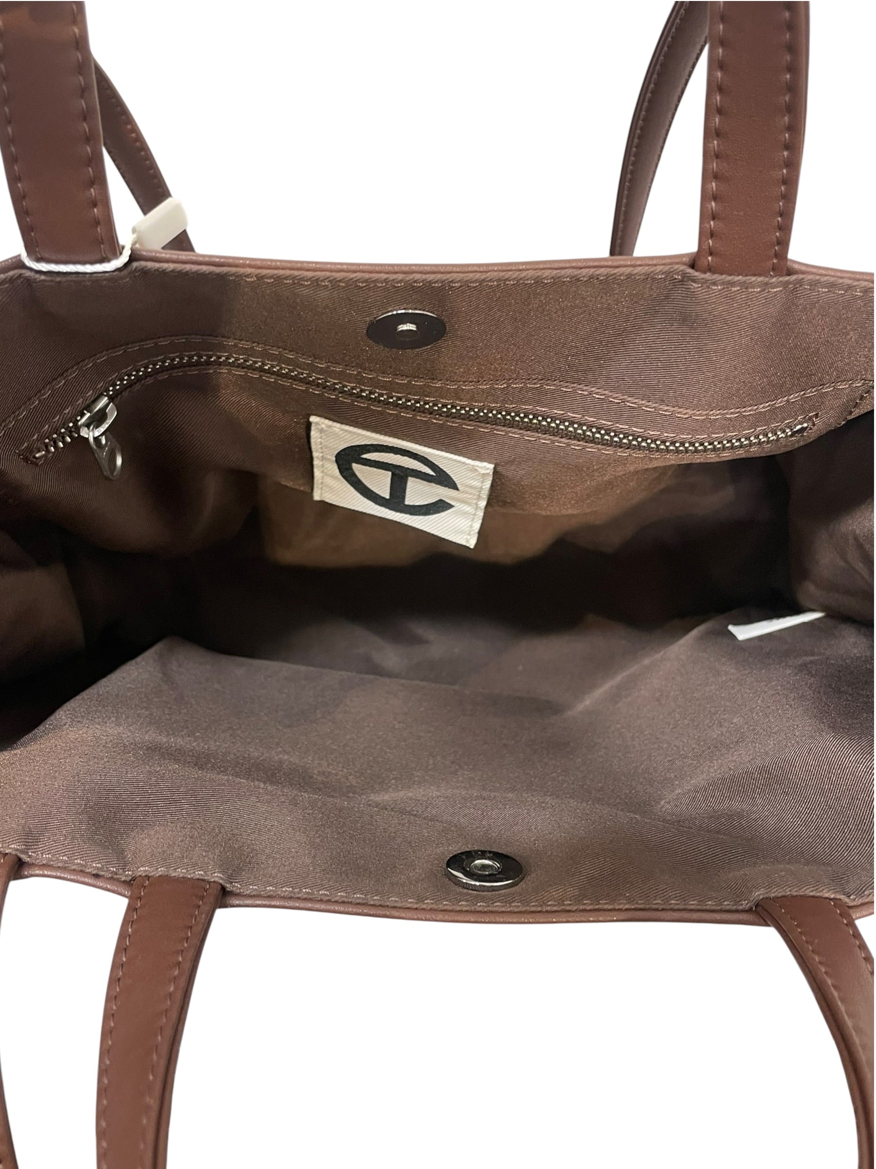 Telfar/Tote Bag/Leather/BRW/MEDIUM SHOPPING BAG view 4