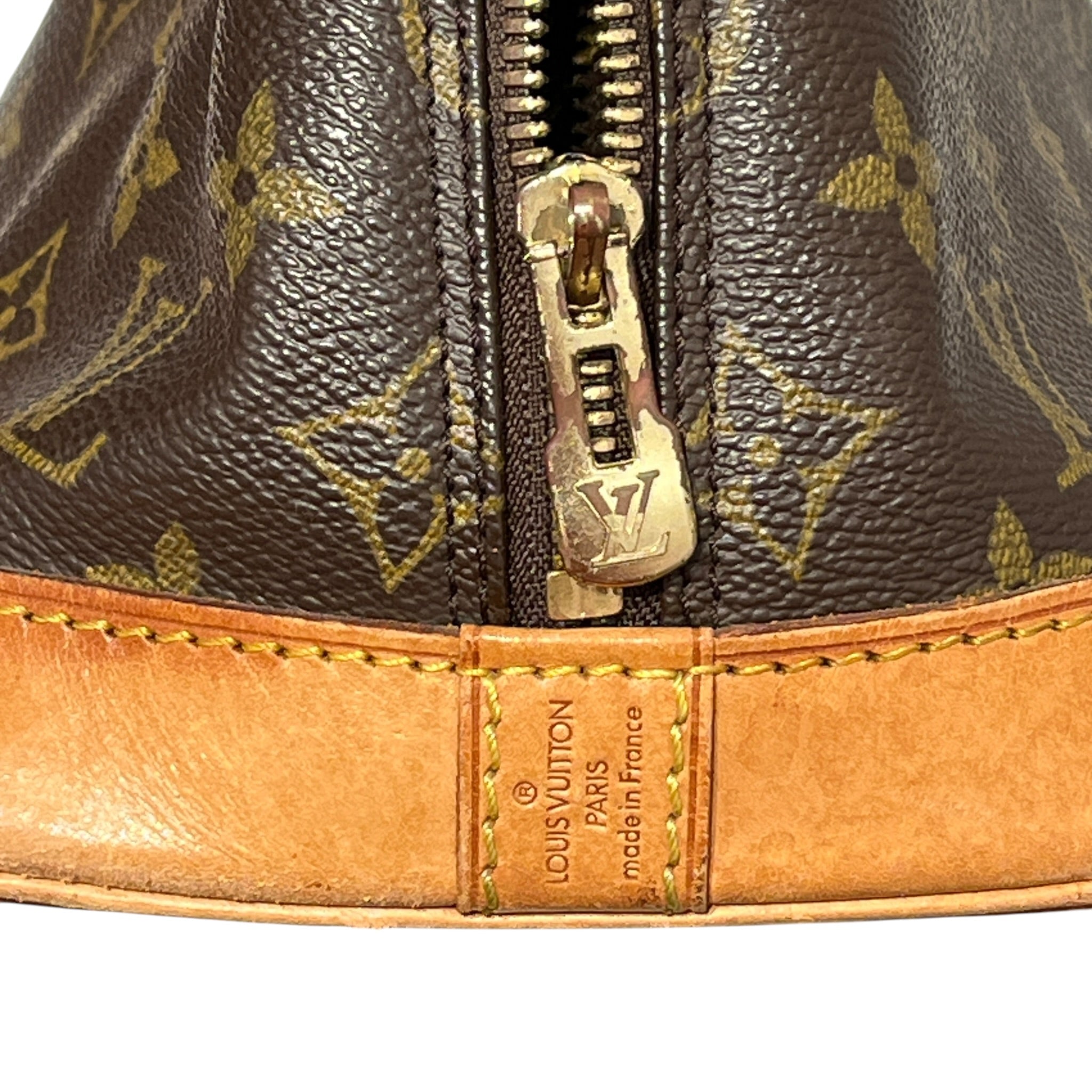 LOUIS VUITTON/Hand Bag/Leather/BRW/alma view 9