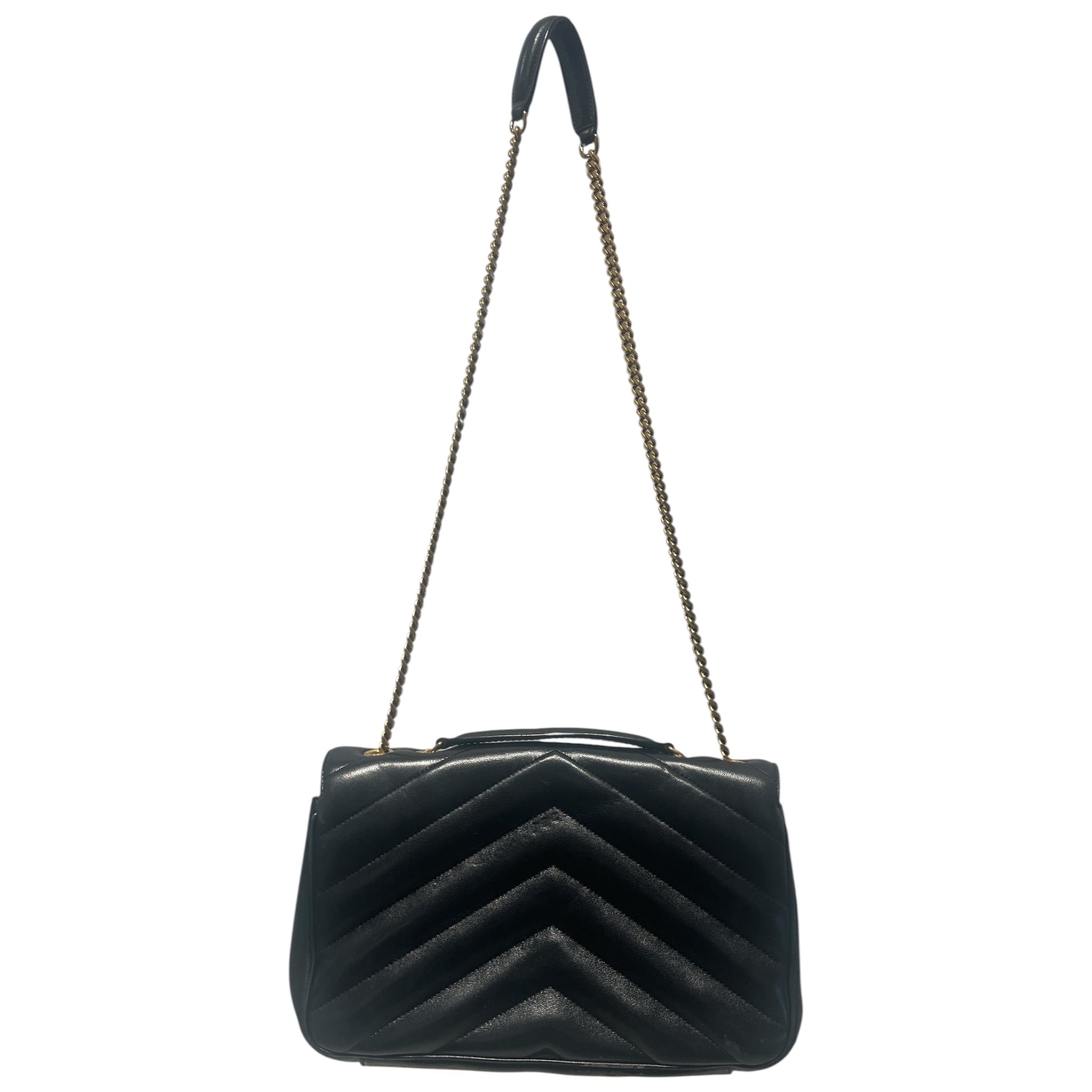 SAINT LAURENT/Cross Body Bag/Leather/BLK/Loulou Medium view 2