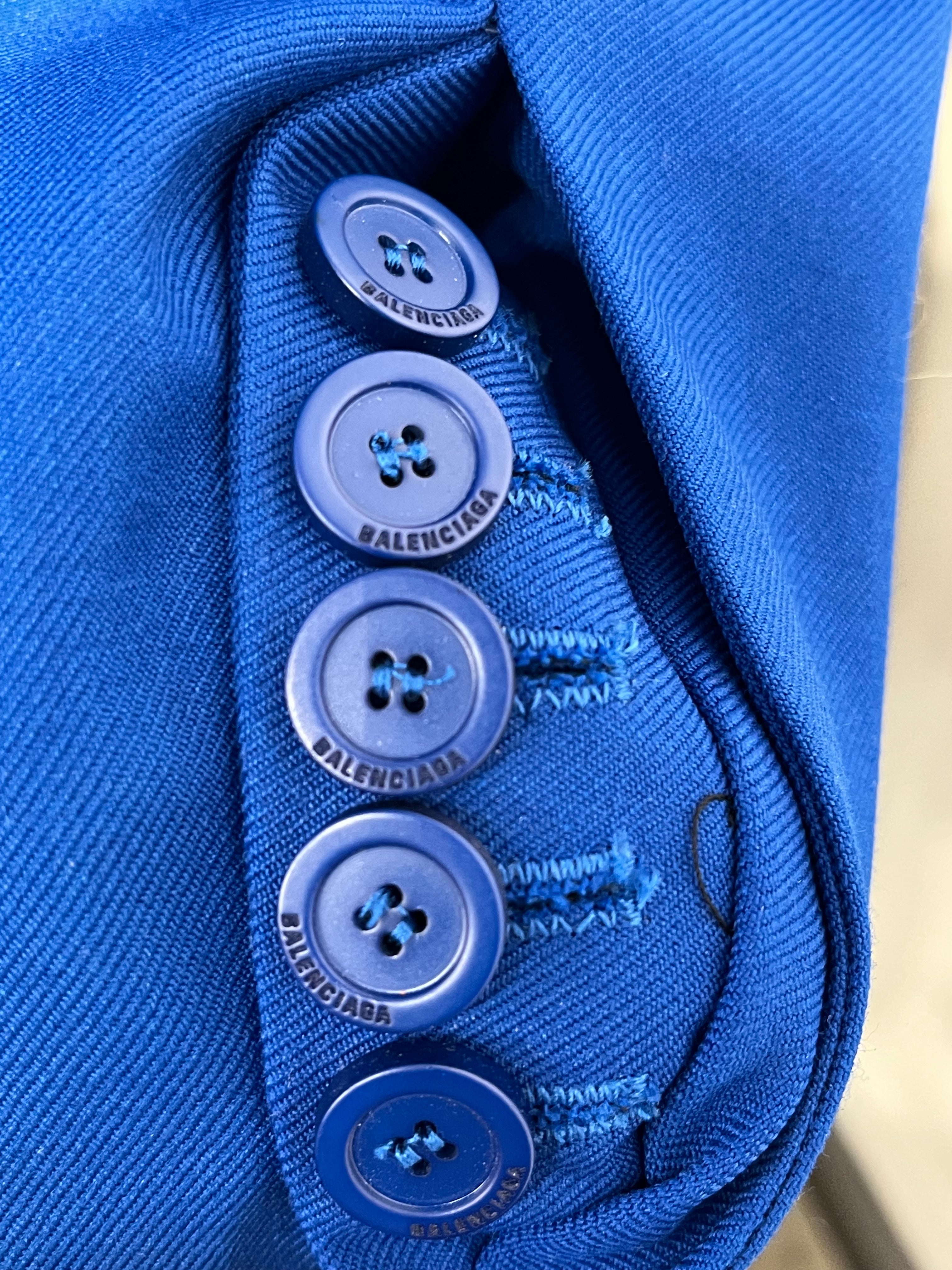 BALENCIAGA/Tailored Jkt/46/BLU/ view 3