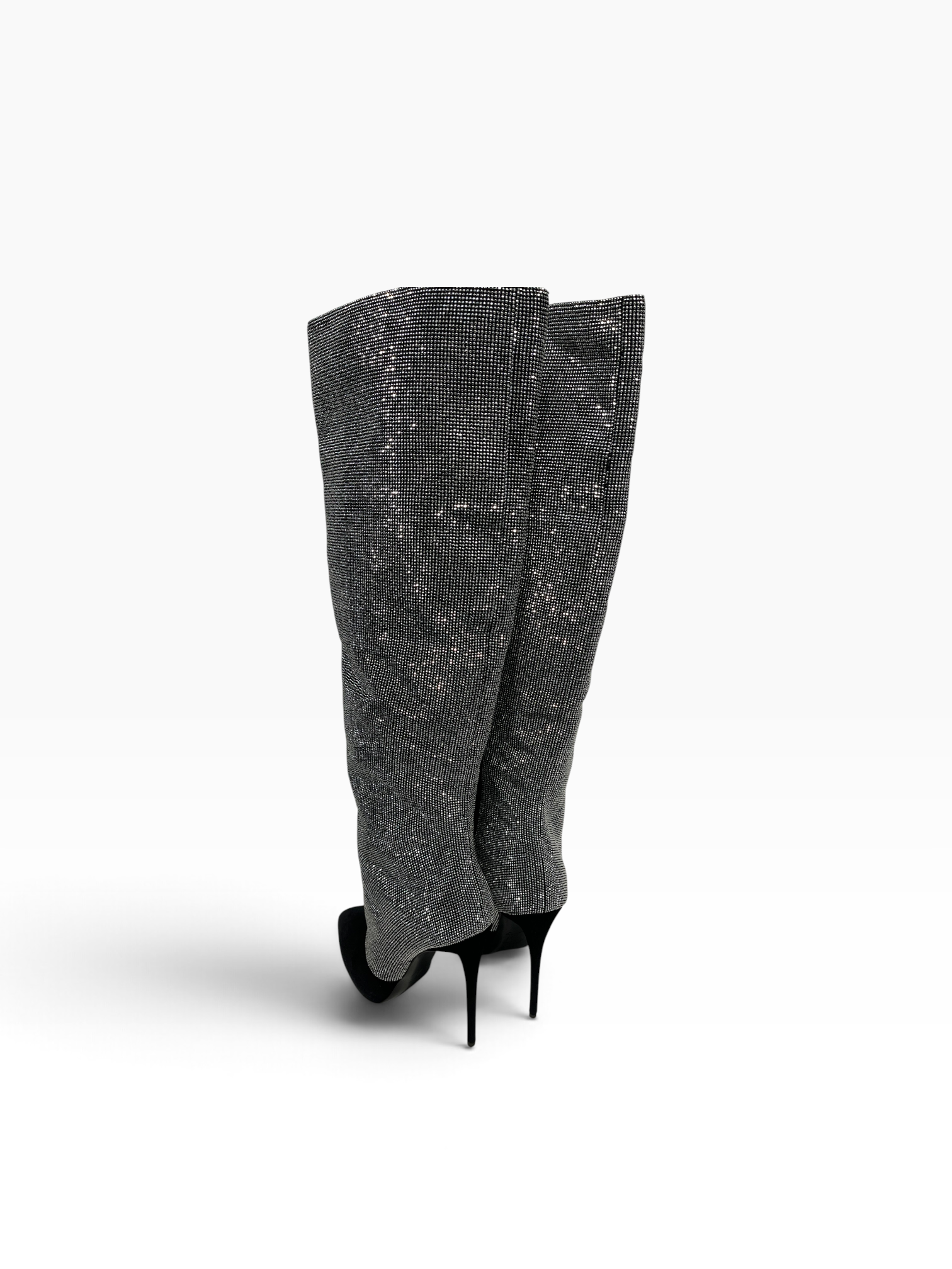 Giuseppe Zanotti/Long Boots/EU 38/Glitter/Suede/BLK/ view 2