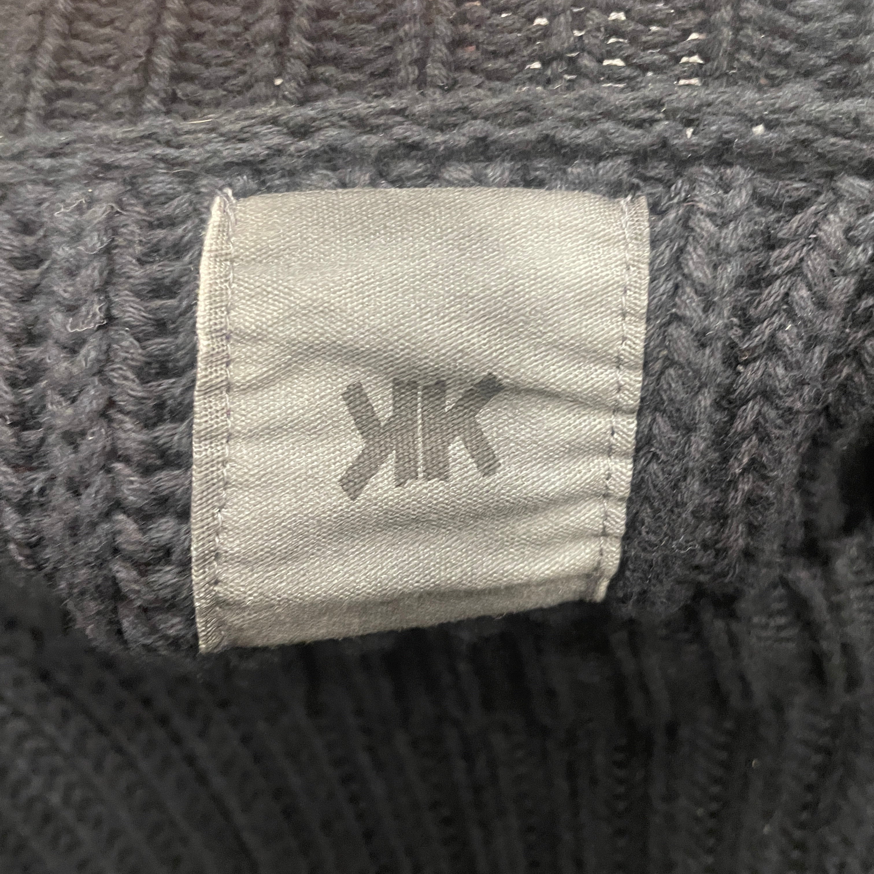 K-TWO STUDIOS/Heavy Sweater/LG/Cotton/BLK/FISHERMAN KNIT view 3