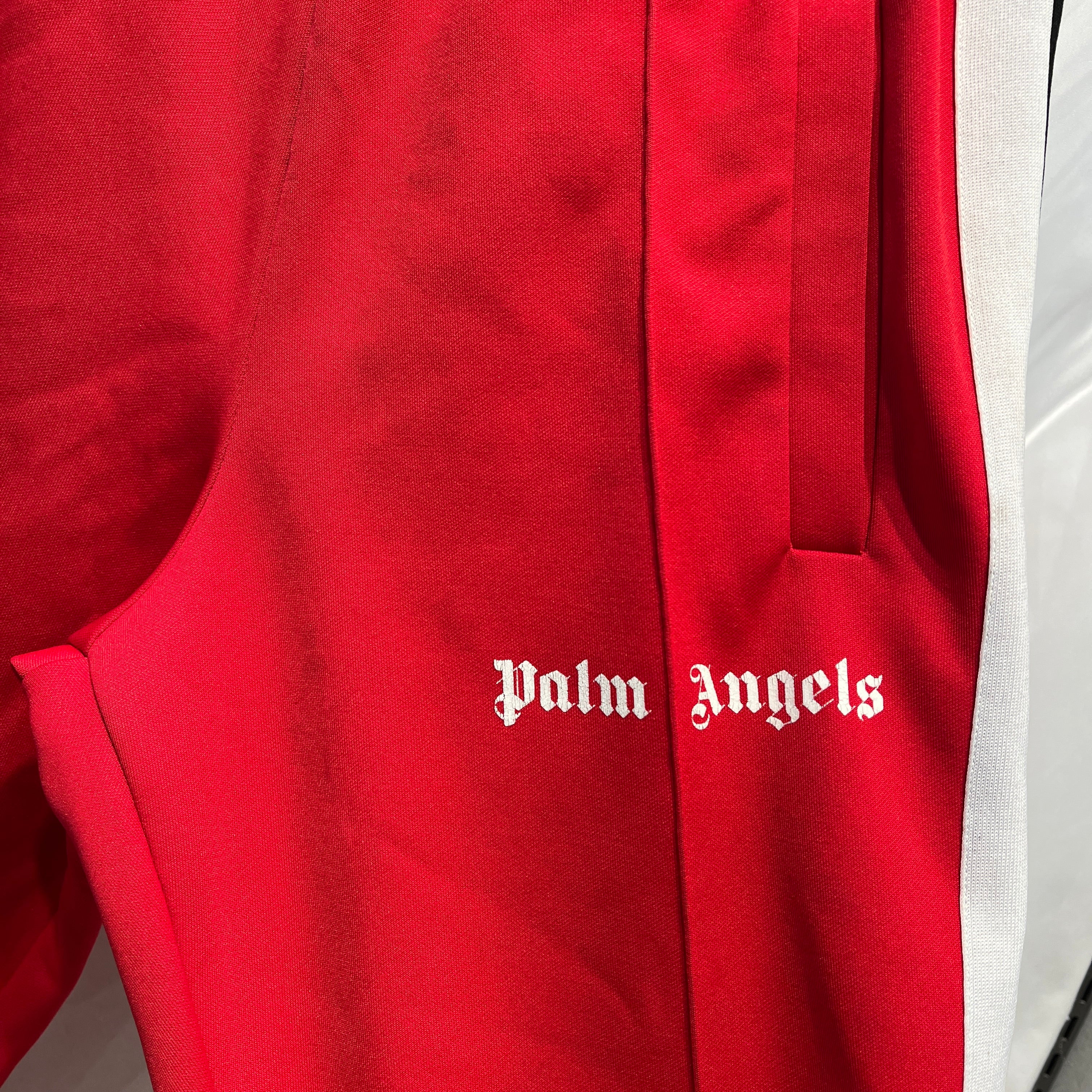Palm Angels/Pants/M/Polyester/RED/white stripes view 5