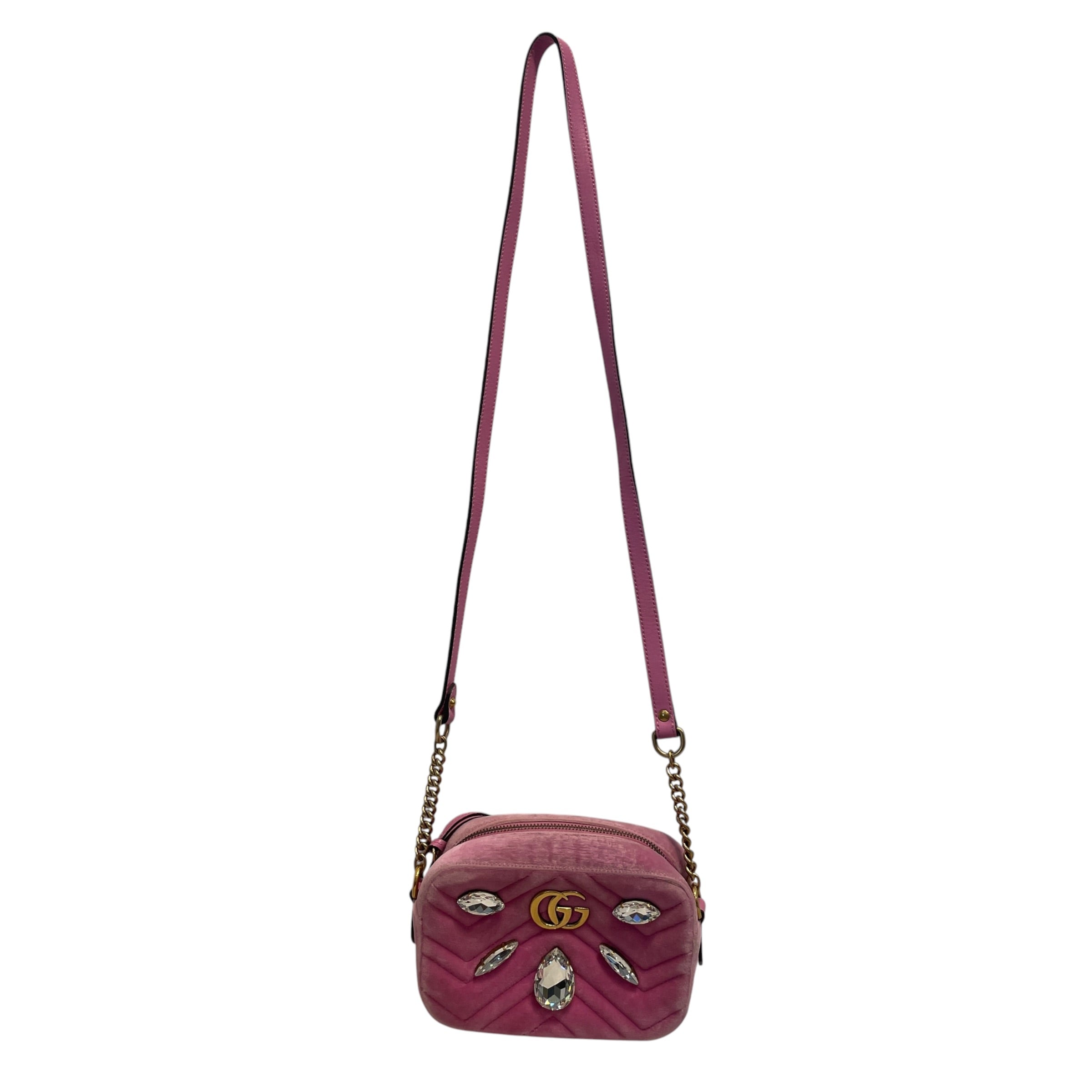 GUCCI/Cross Body Bag/PNK/Matelasse Marquise Crystal view 1