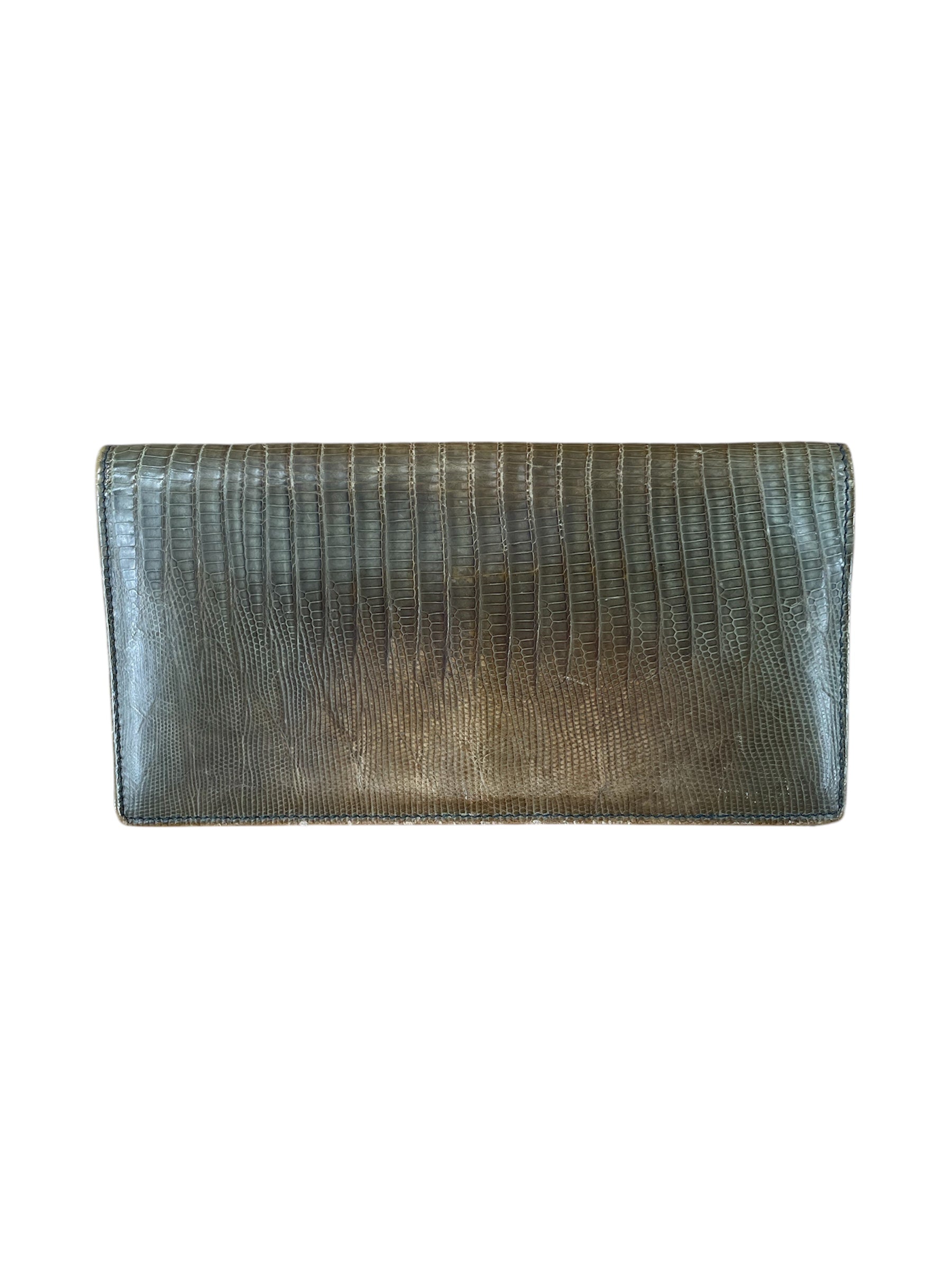 YVES SAINT LAURENT///Trifold Wallet/--/Animal Pattern/Leather/BRW/M [Designers] Luxury/ view 1