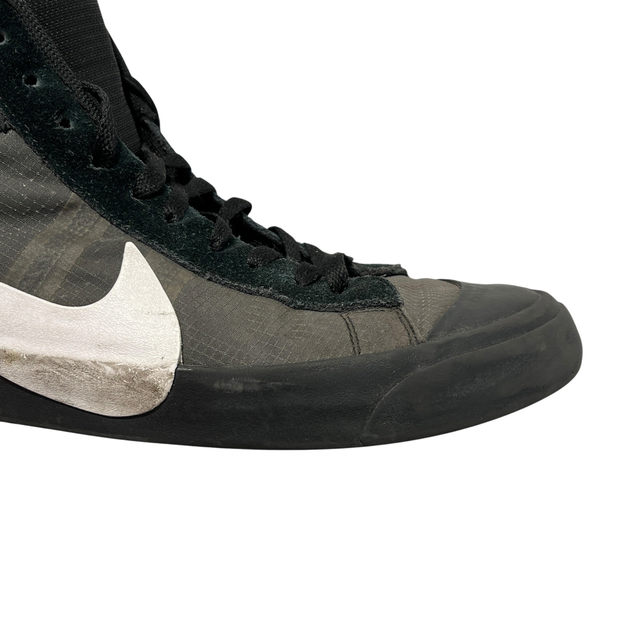 NIKE/OFF-WHITE/Hi-Sneakers/US 10.5/Suede/BLK/Blazer Mid Grim Reaper view 4
