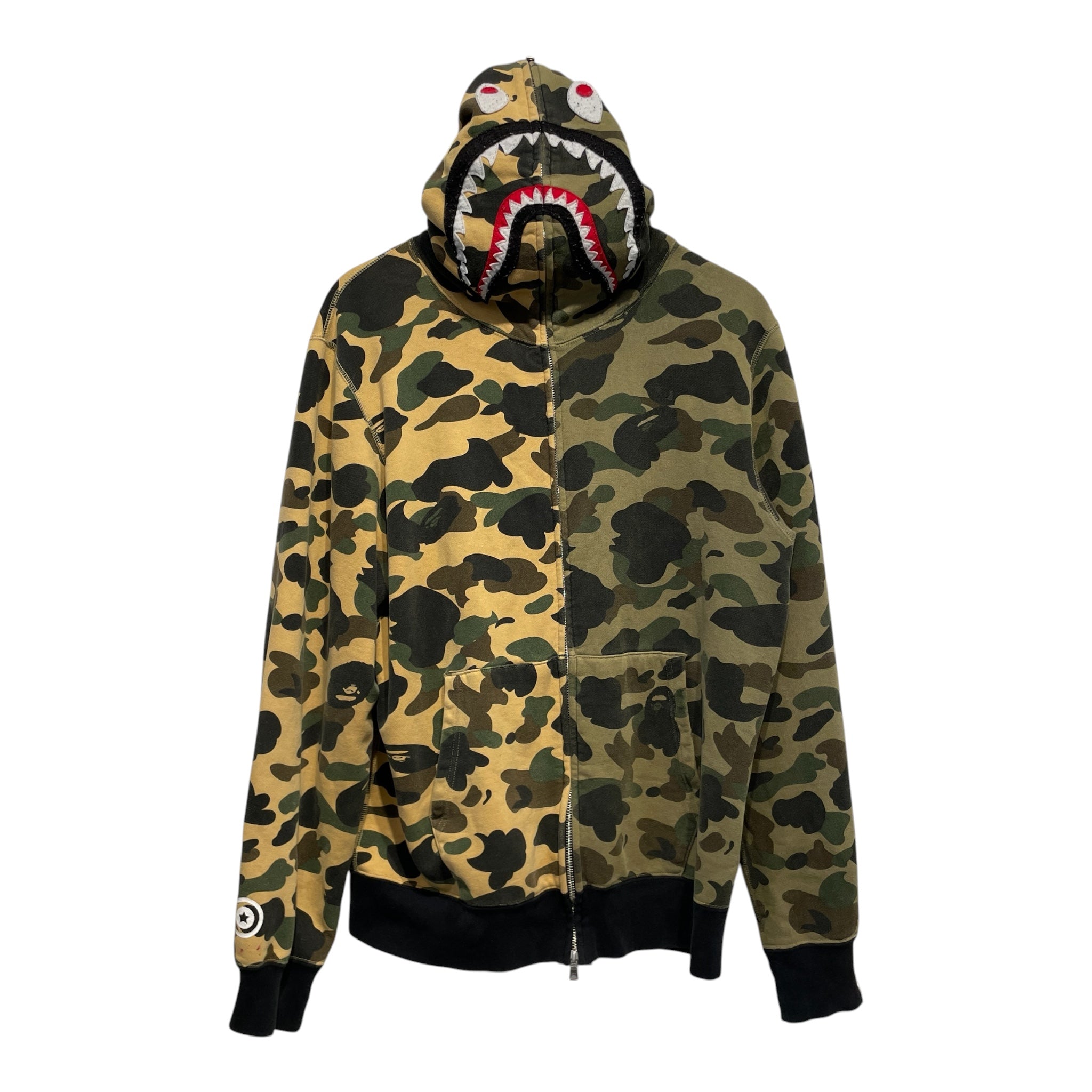A BATHING APE/Jacket/XL/GRN/Camouflage/BATHING APE FULL ZIP view 1
