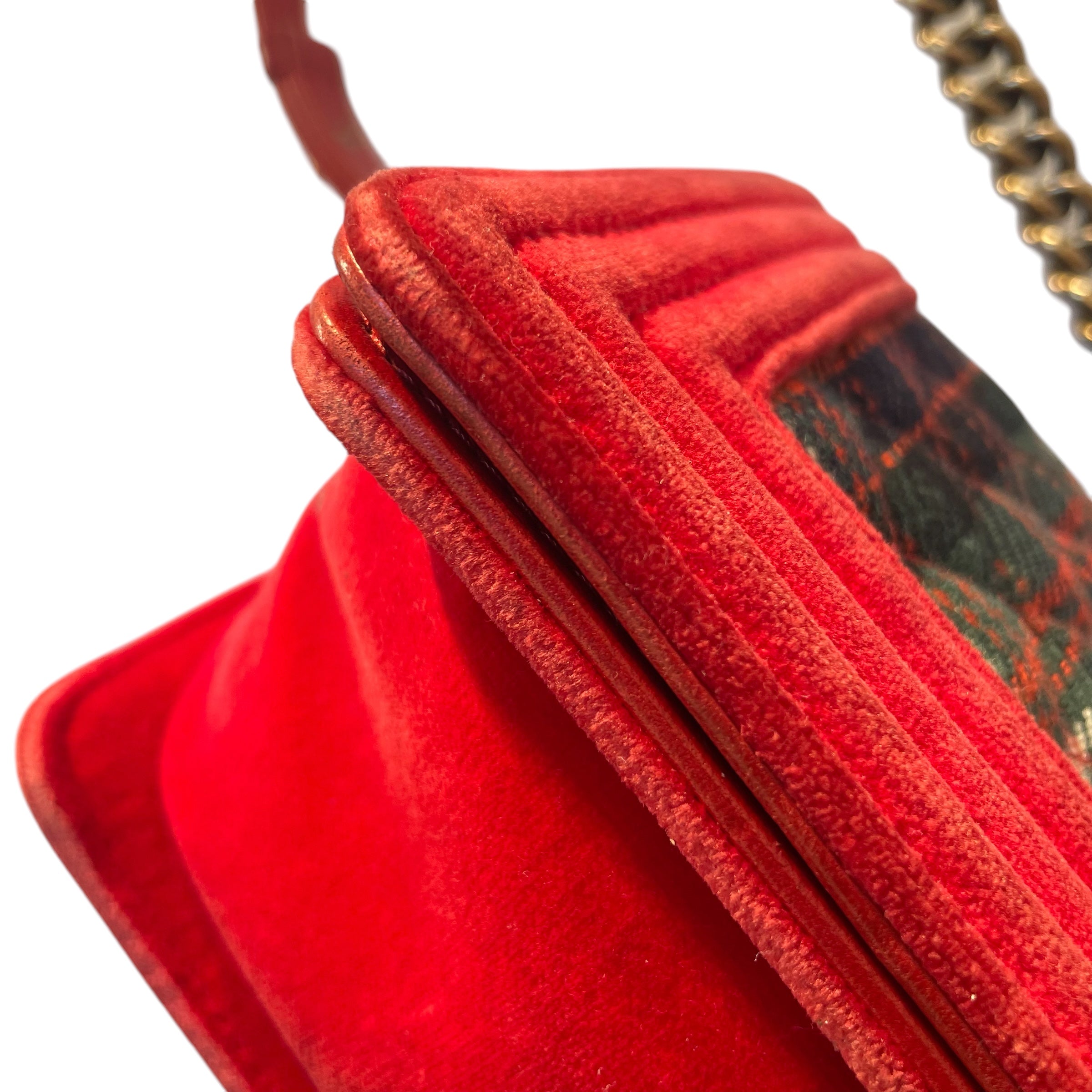 CHANEL/Hand Bag/Plaid/RED/Boy Bag Plaid view 6