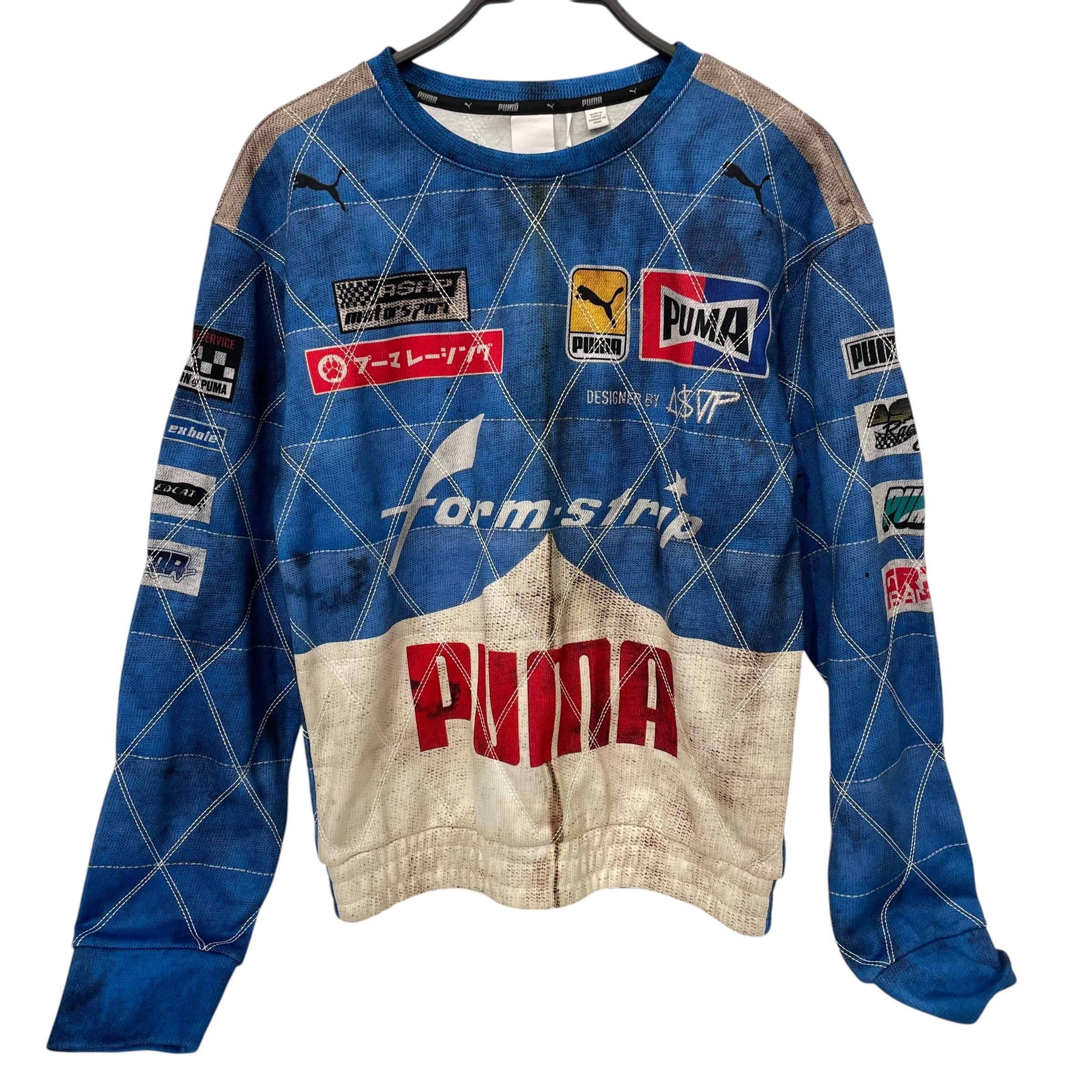 PUMA/T-Shirt/S/Cotton/WHT/Graphic/ASAP SEATBELT view 1