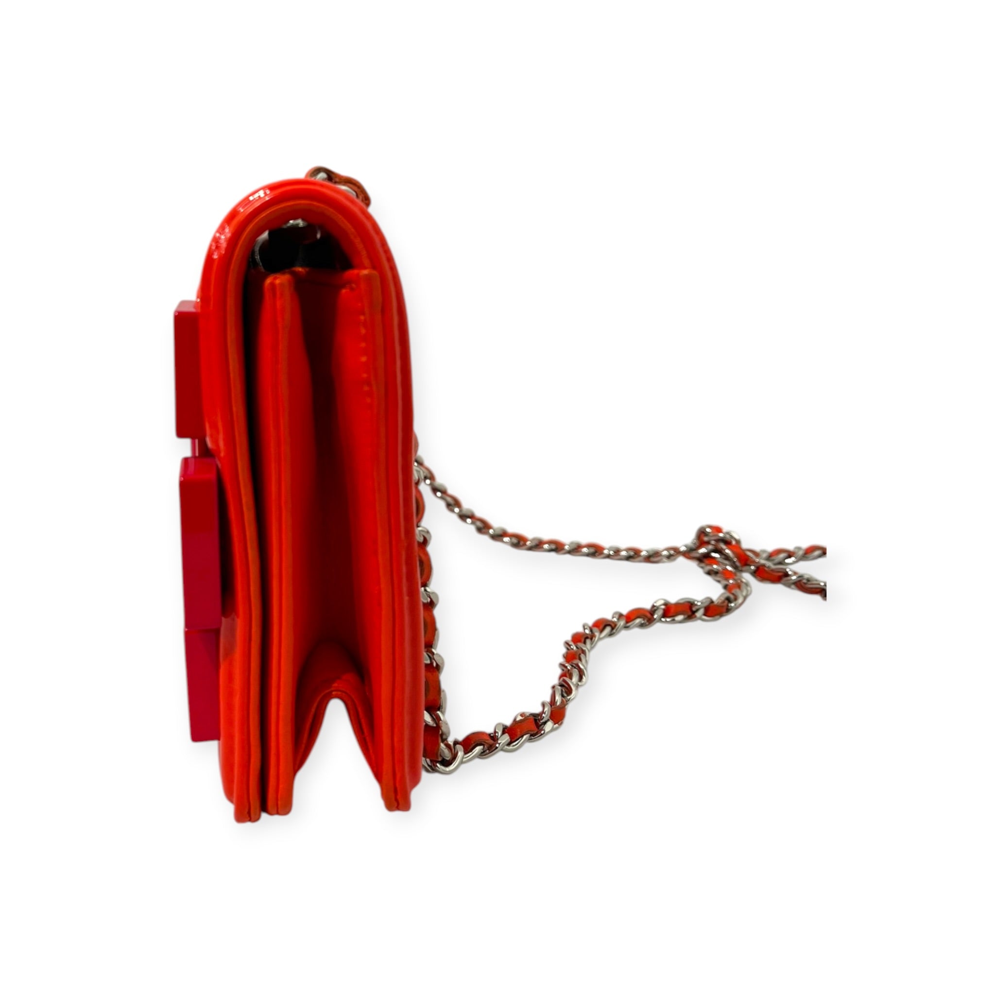 CHANEL/Bag/Faux Leather/ORN/CHANEL BOY BRICK PATENT view 3