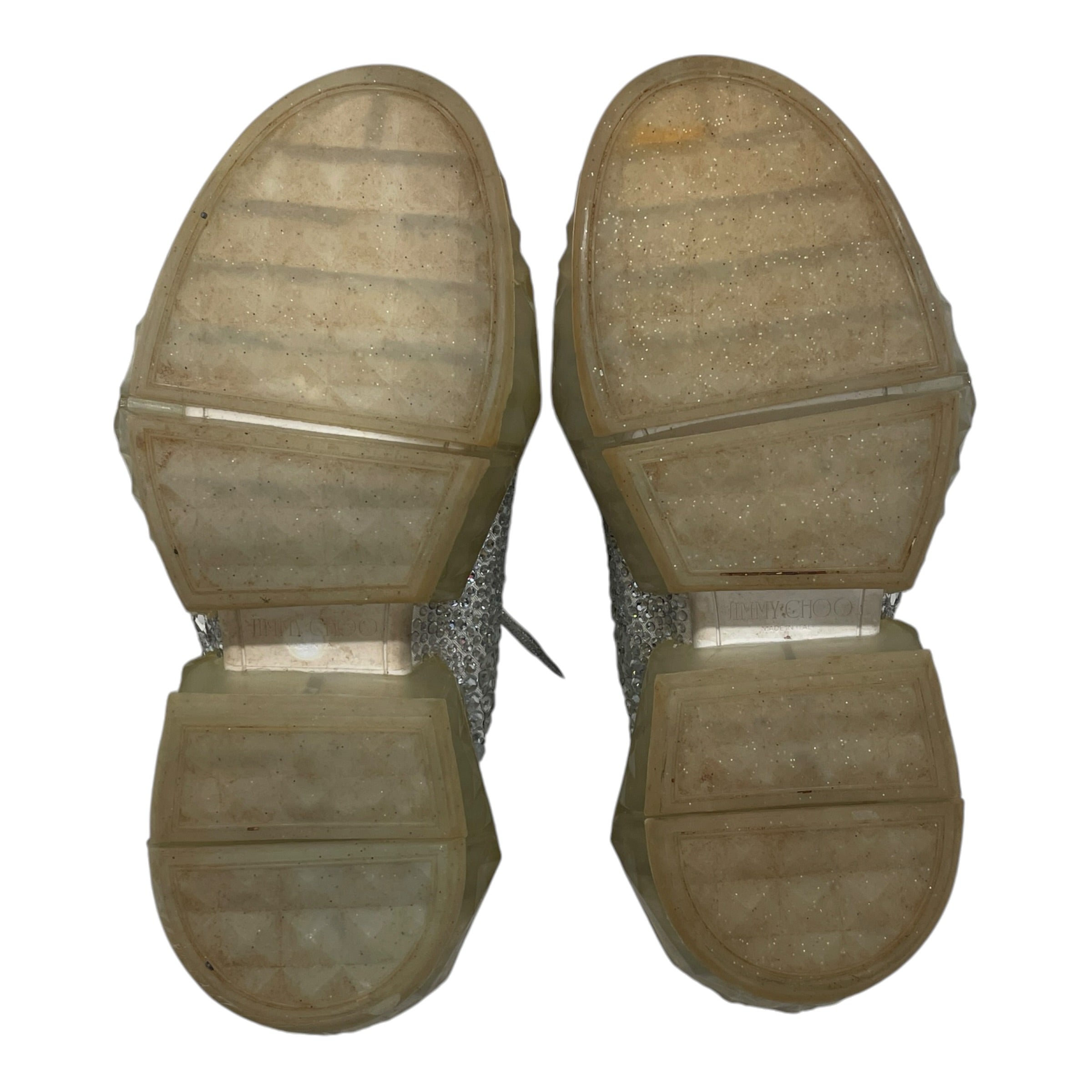 JIMMY CHOO/Low-Sneakers/EU 37/Acrylic/SLV/CRYSTAL JIMMY CHOO SNEAKER view 4