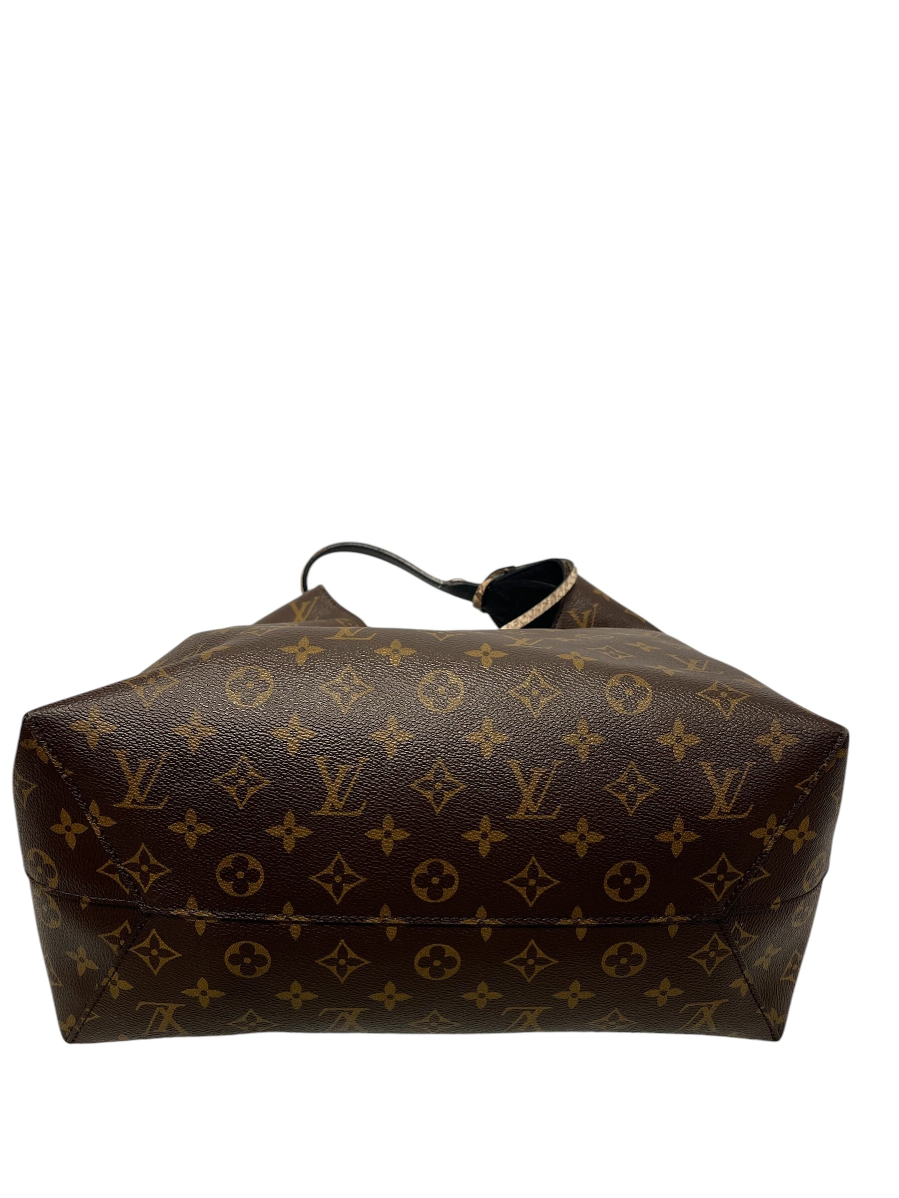 LOUIS VUITTON/Hand Bag/All Over Print/Leather/BRW/Flower Hobo Python view 5