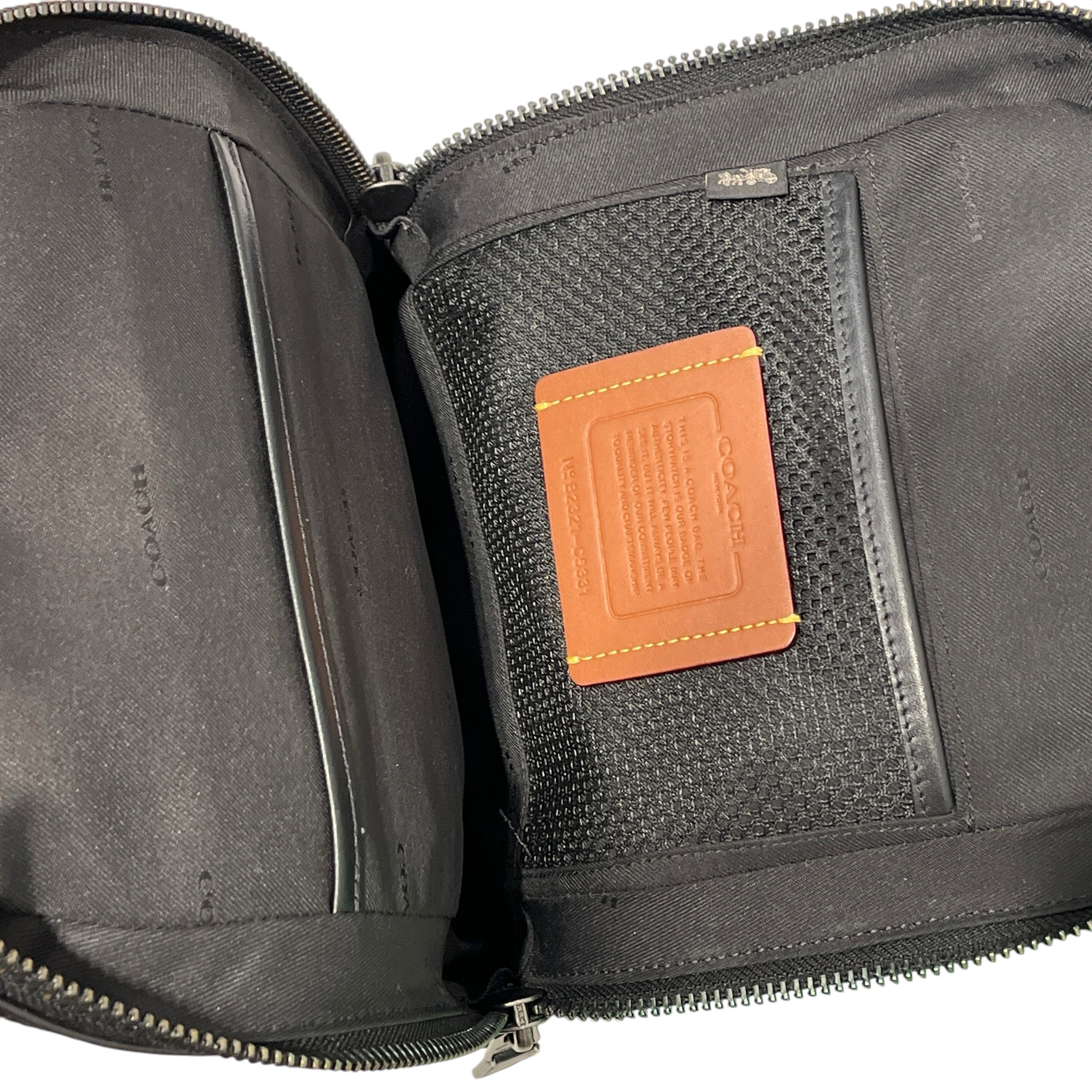 COACH/Fanny Pack/Leather/BLK/GOTHAM sling pack view 15