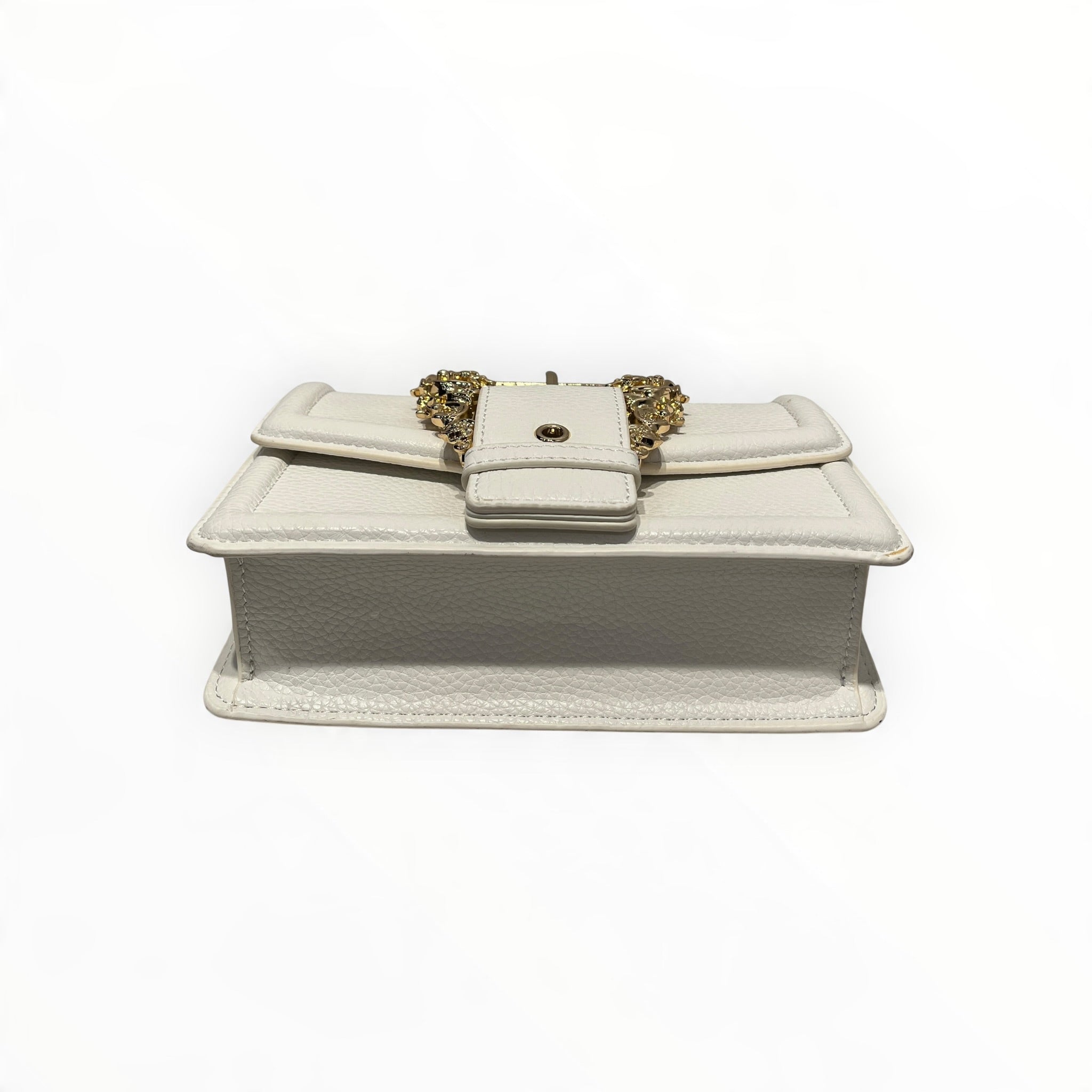 VERSACE JEANS COUTURE/Hand Bag/Leather/WHT/GOLD BUCKLE view 3